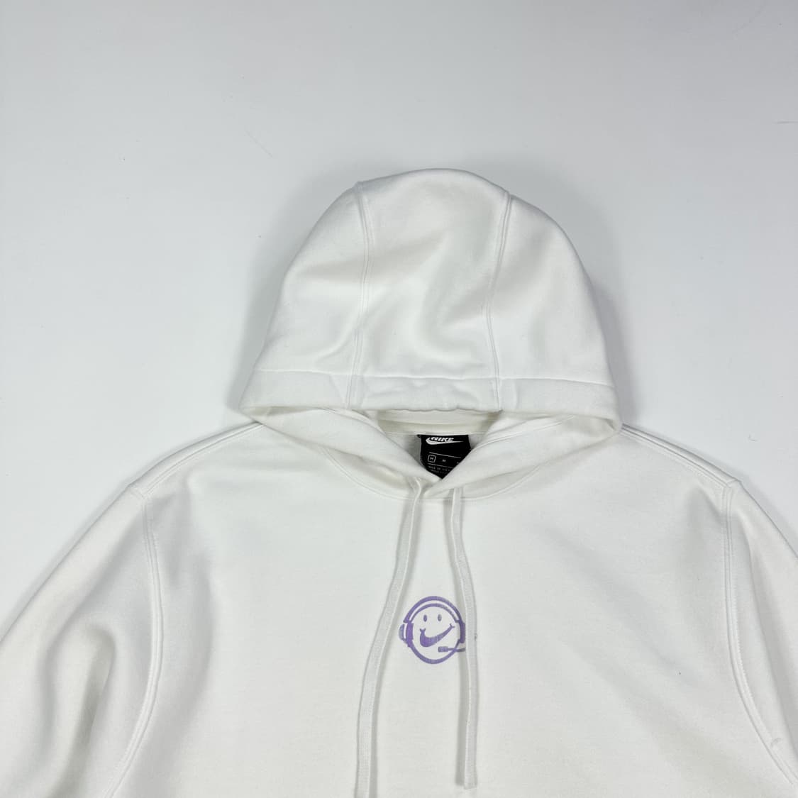 나이키 센터 스우시 화이트 후드티 (M) 상품이미지1