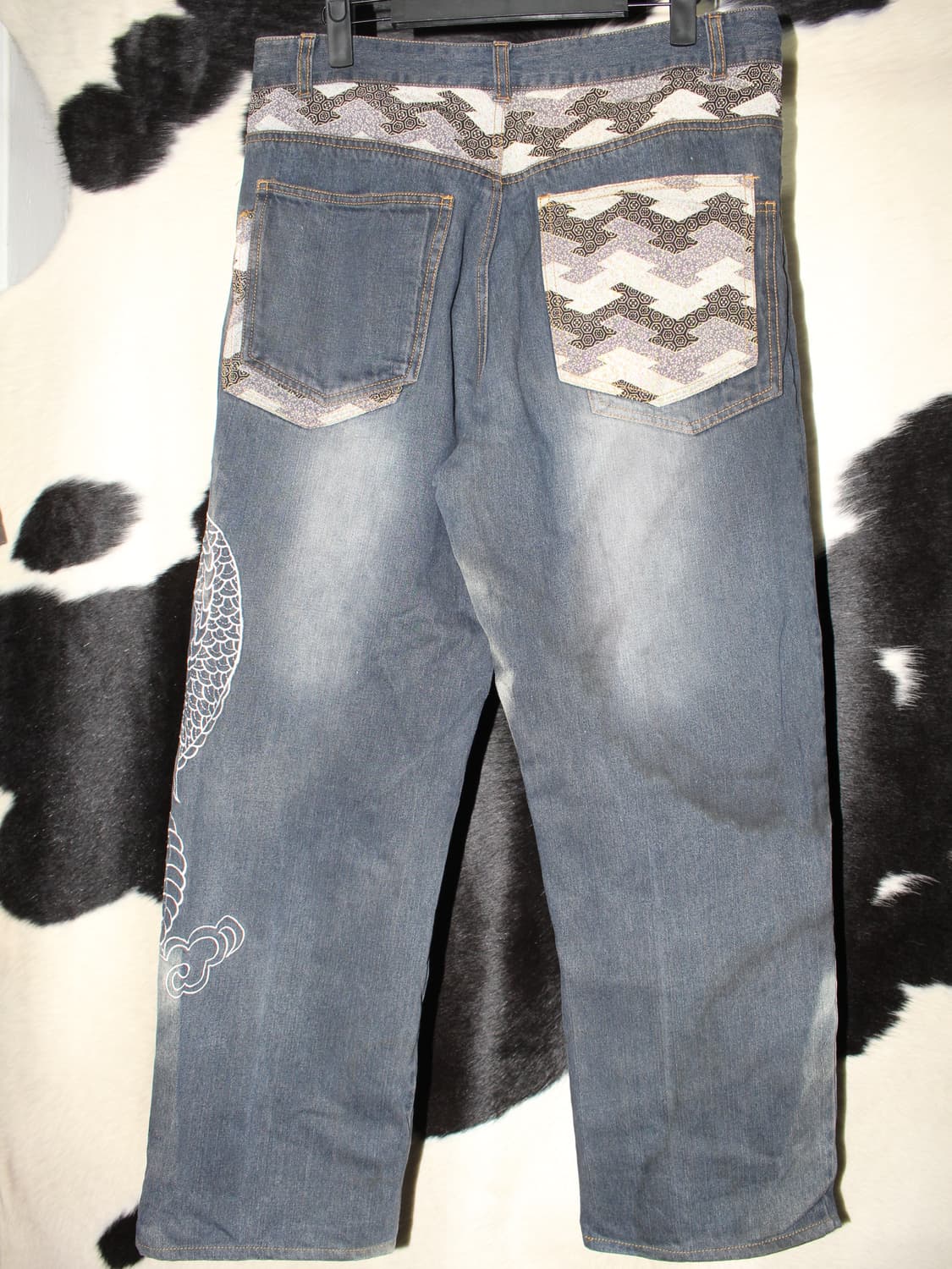 雅結 마사유Oriental Pattern Dragon wide pants 상품이미지8