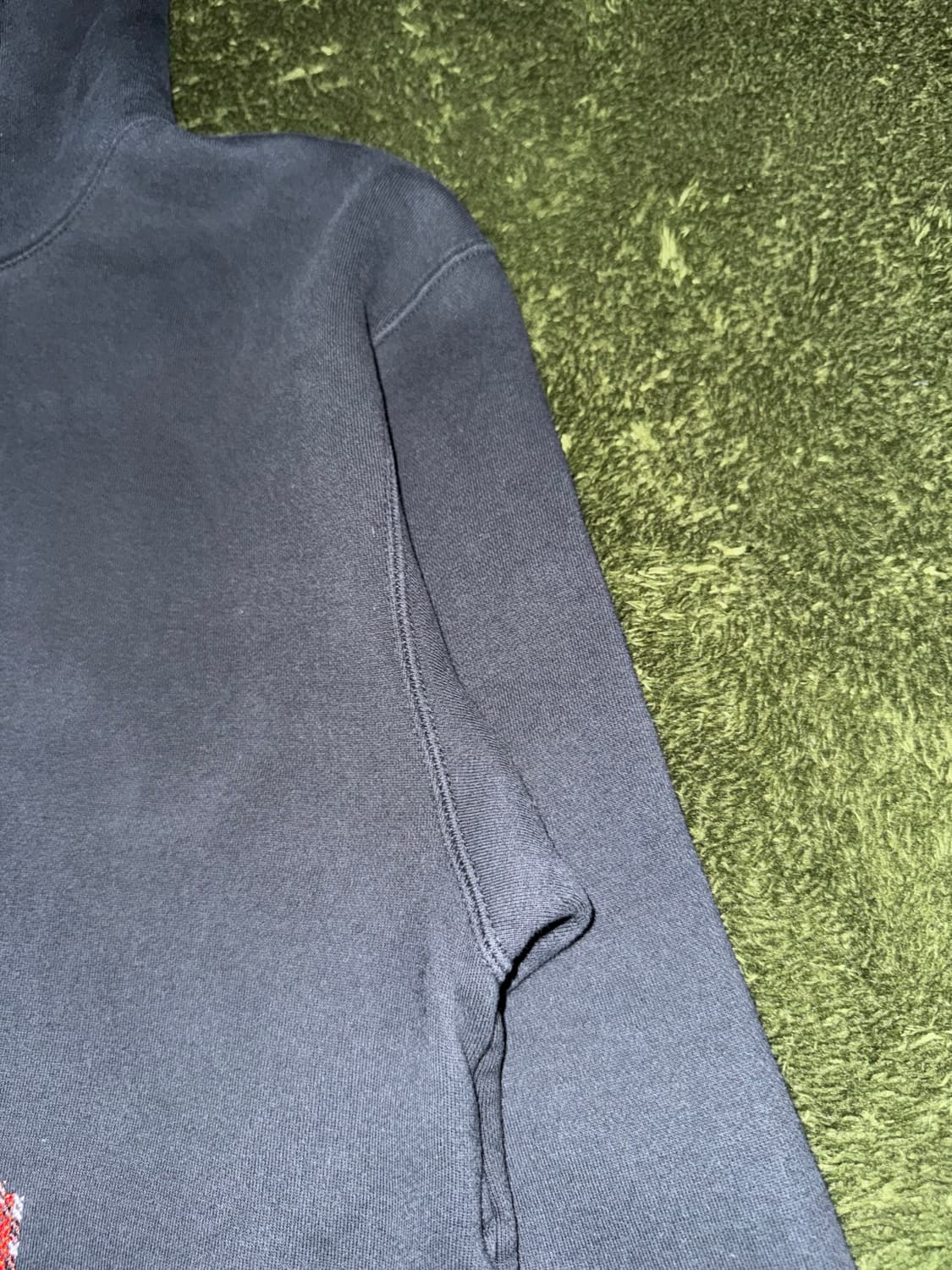 [M] 조던 에센셜 픽셀 자수 그래픽 플리스 후드 블랙 - 아시아 상품이미지4