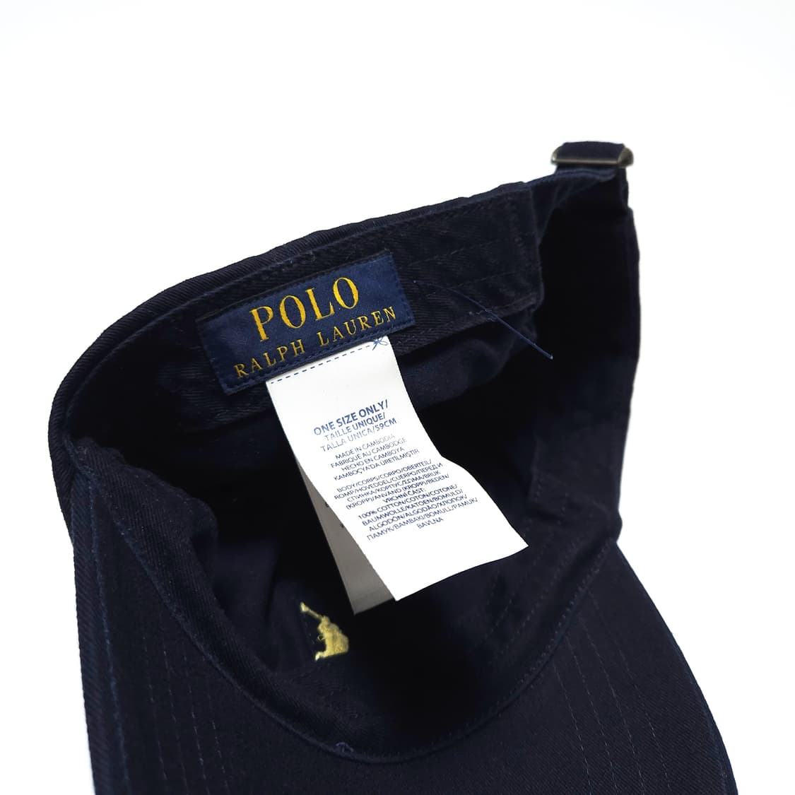 폴로 랄프로렌 포니 코튼 치노 볼캡 캡모자 네이비 상품이미지5