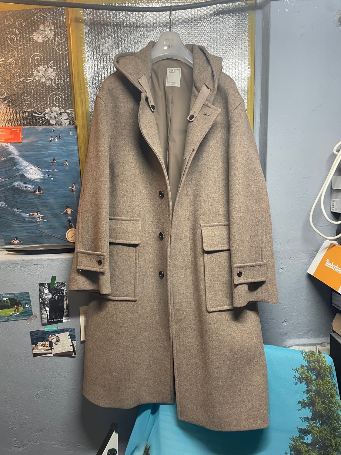 어나더오피스 Editor Cashmere Hooded Coat 상품이미지6