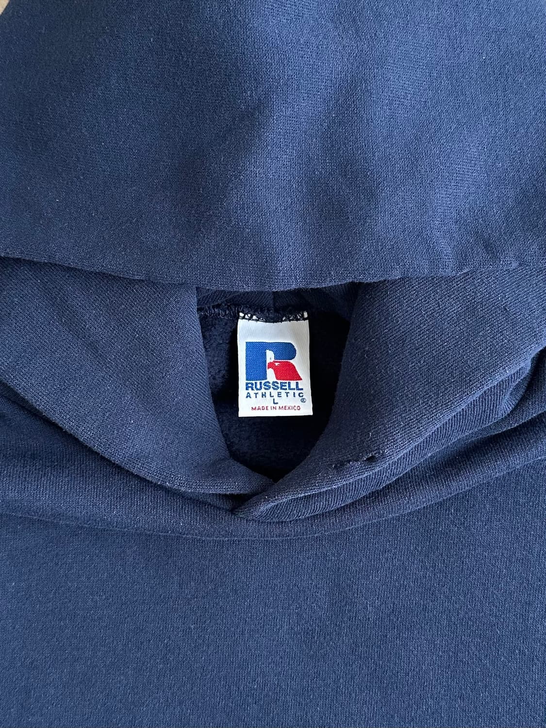 90s 빈티지 러셀 후드 네이비 L 상품이미지6