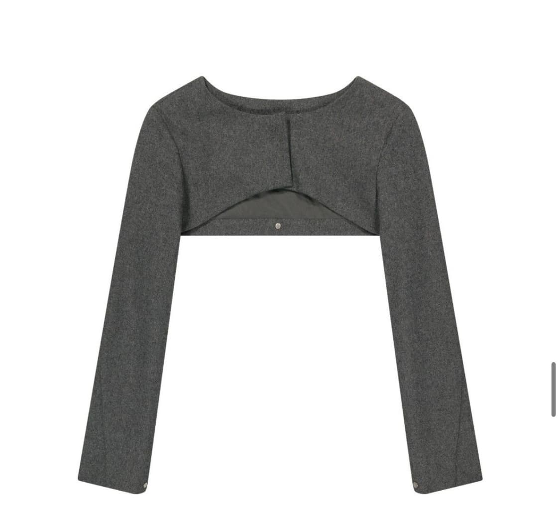 [오호스] 레이어드 볼레로 울 자켓  *한로로 착용 모델 상품이미지3