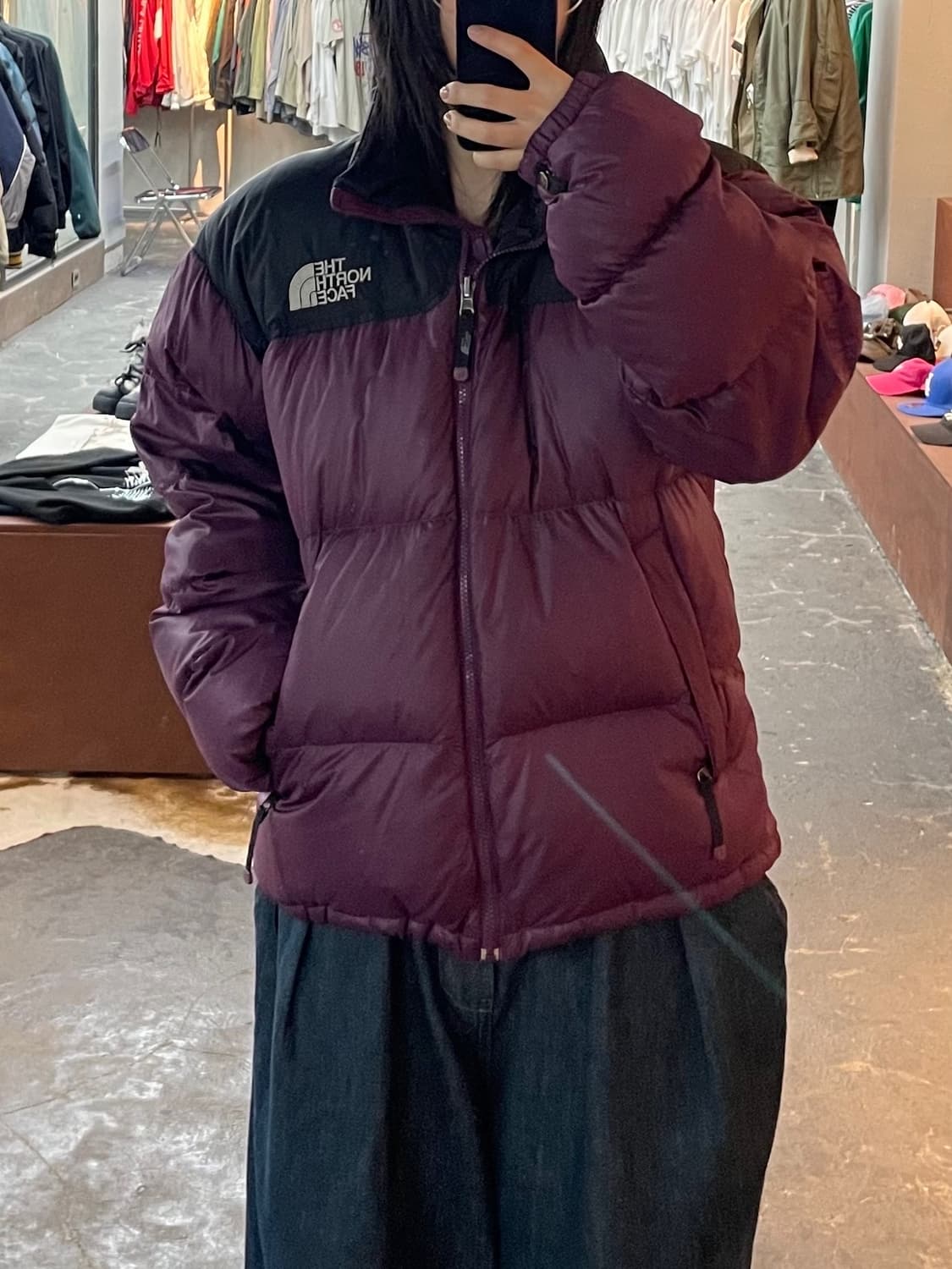 노스페이스 700 구형 눕시 퍼플 구스패딩 H1732 상품이미지1