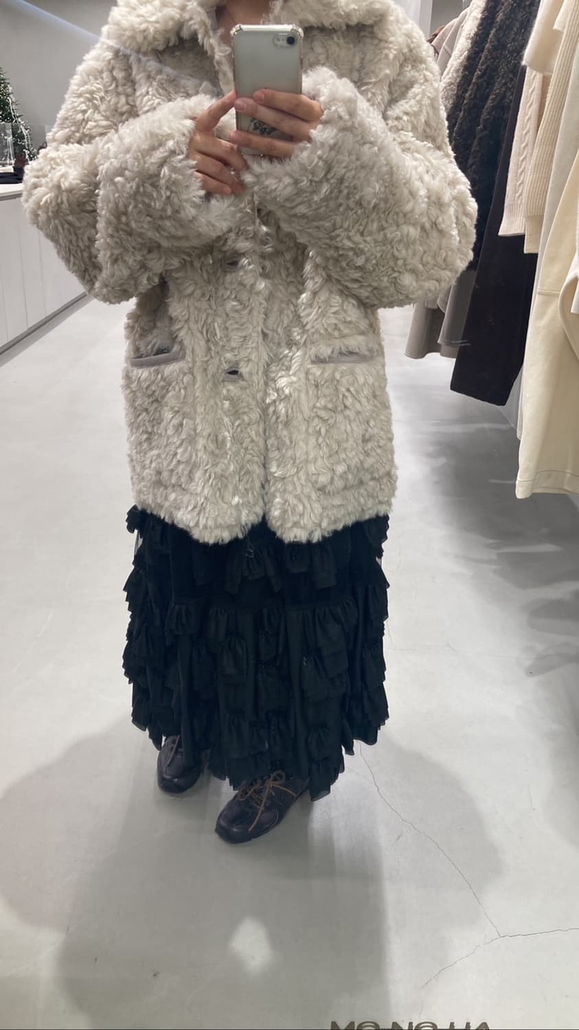 Monoha reversible fluffy coat 상품이미지3