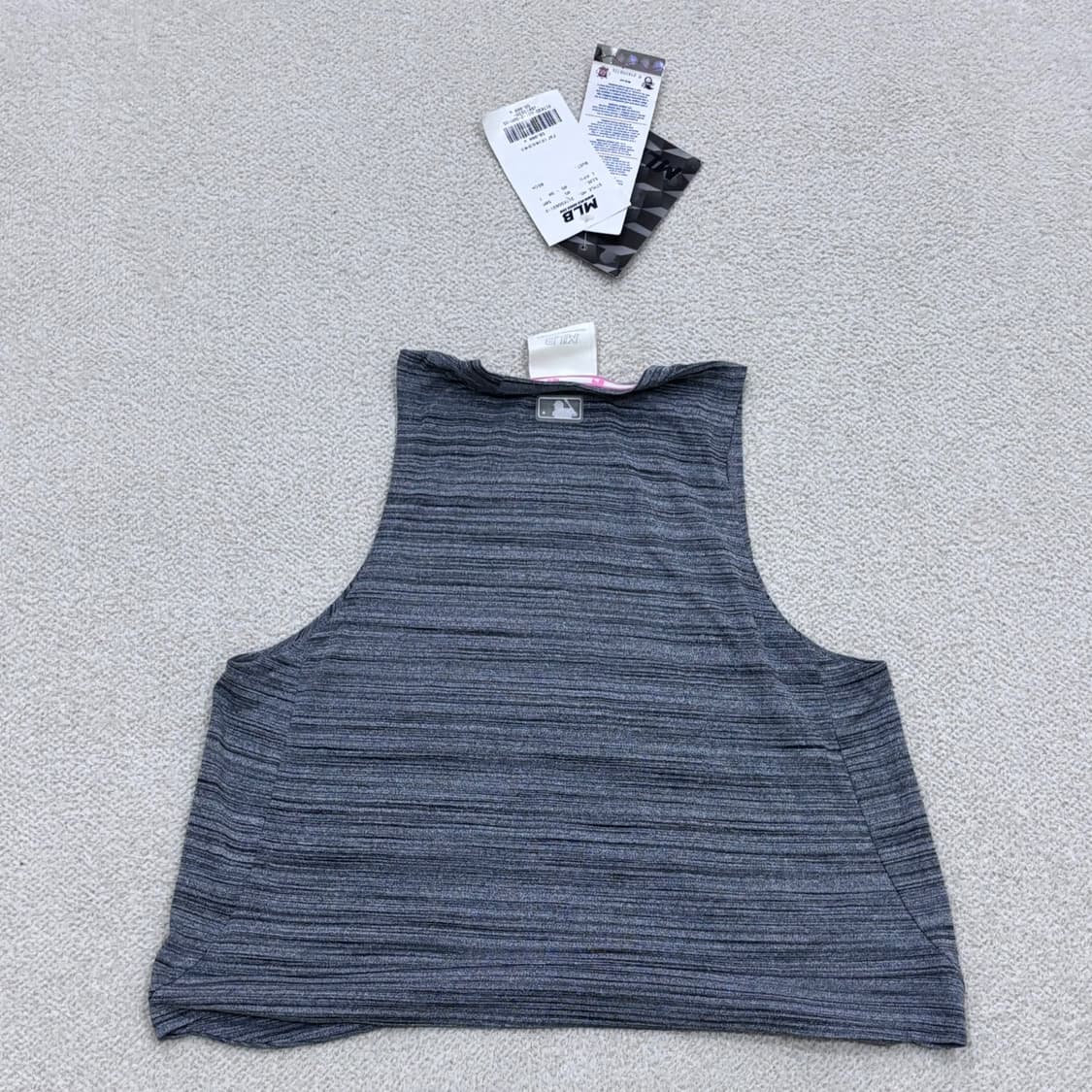 85 새상품 MLB 여성 크롭 나시 탑 0415E 상품이미지2