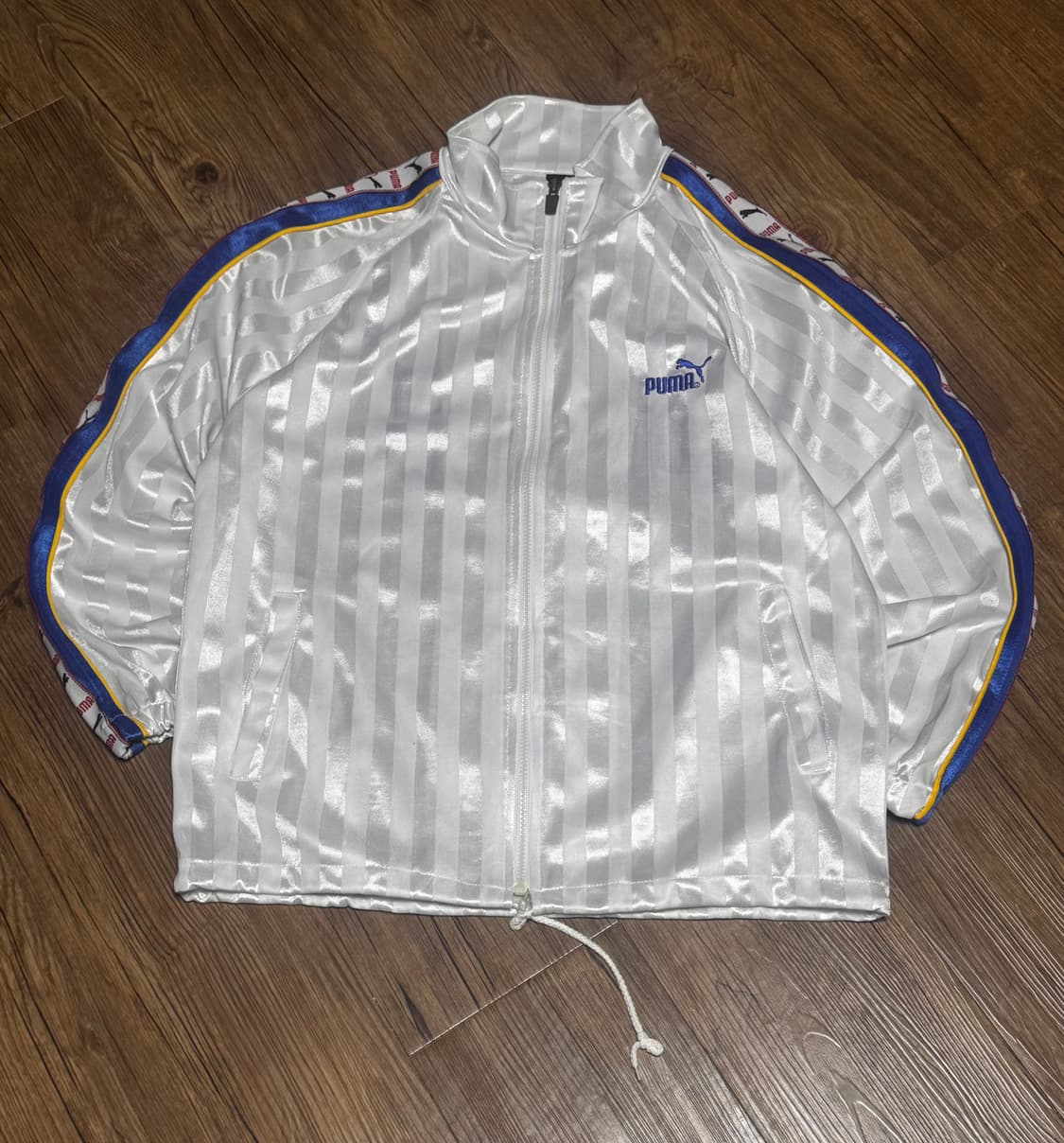 [M] 푸마 화이트 레어 스트라이프 오버핏 져지 상품이미지2