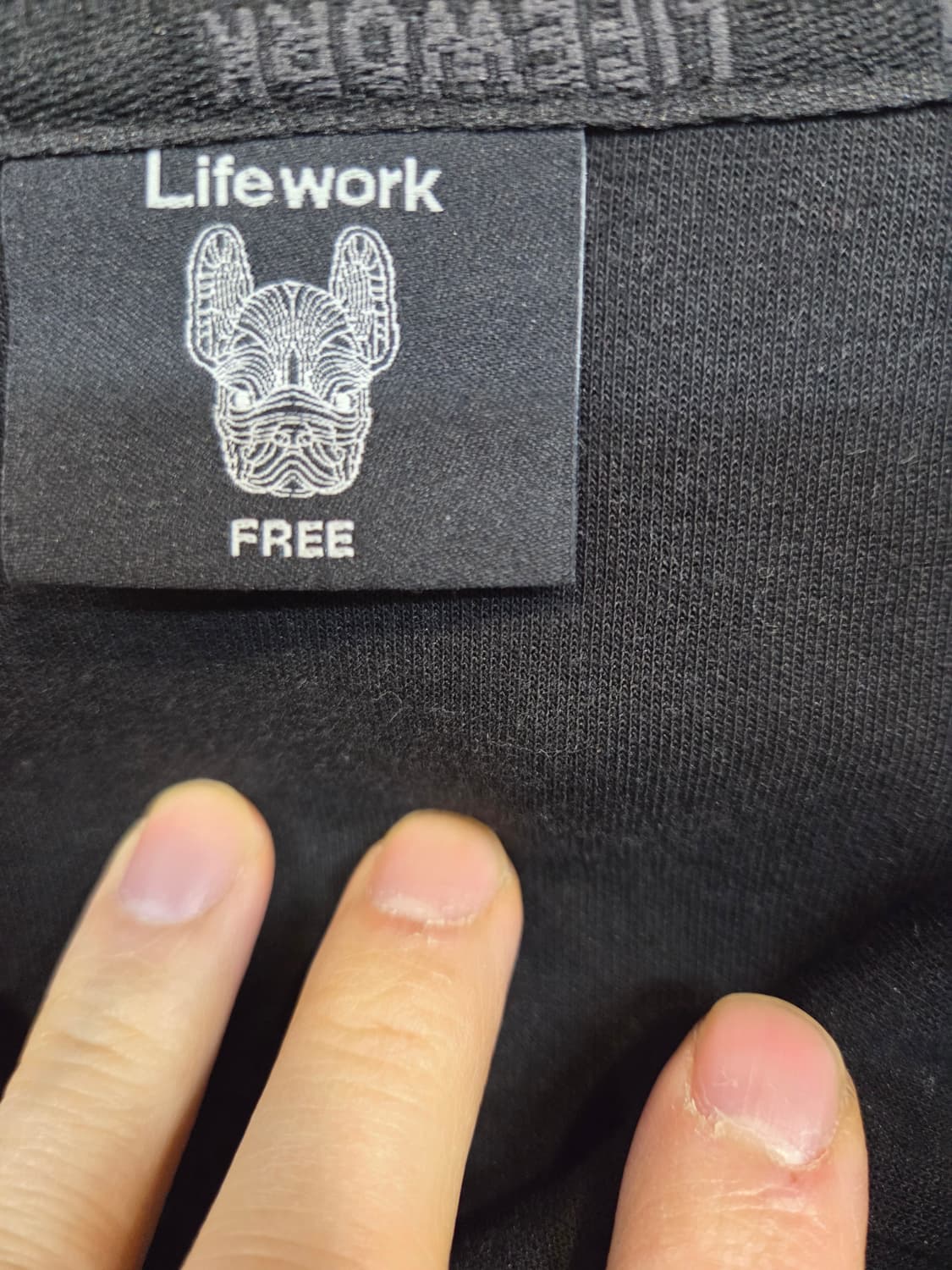 라이프워크 와펜 라독 오버핏 후드집업 프리 상품이미지3