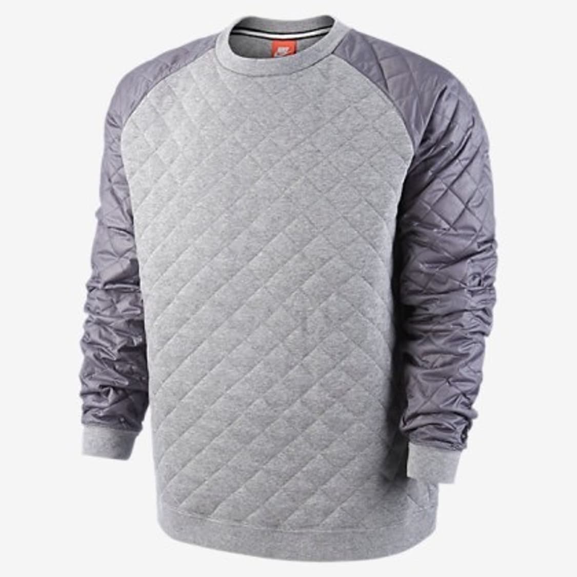 나이키 원터라이즈드 퀄팅 크루 맨투맨 그레이 L 상품이미지1