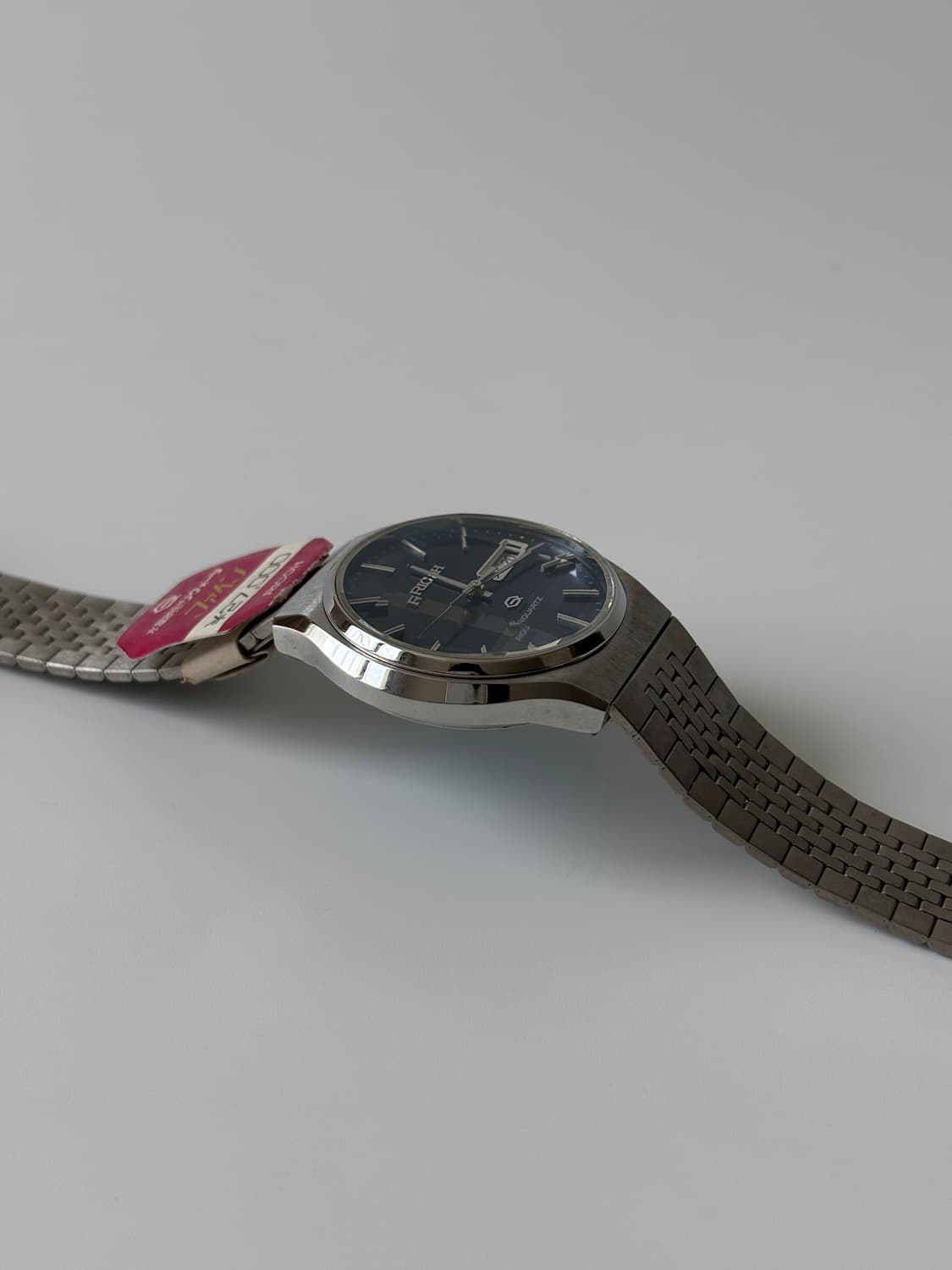 리코 1980년대 네이비 다이얼 실버 리쿼츠 남성 데드스탁 상품이미지4