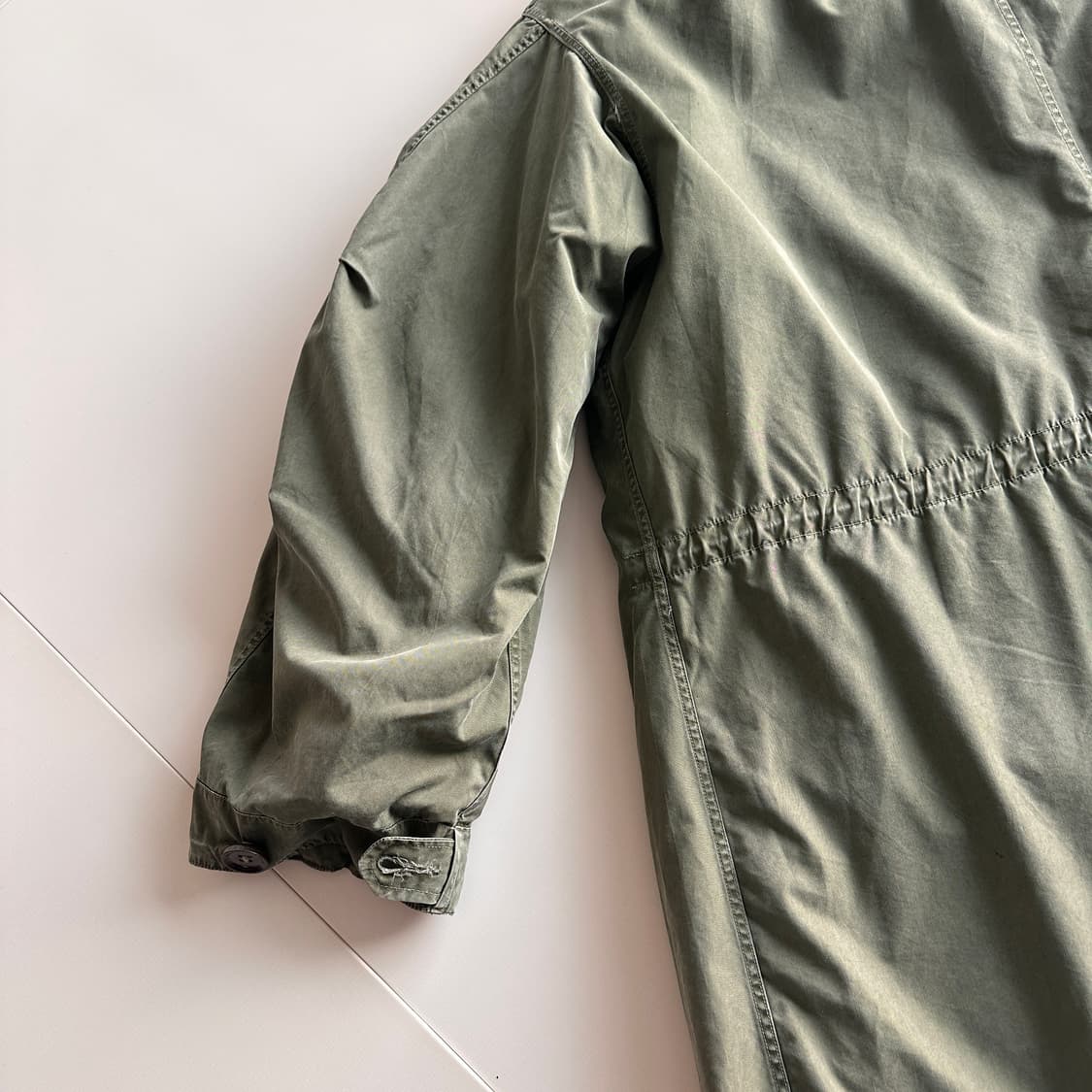 50s 미군 M-51 피쉬테일 파카 쉘+울파일 라이너 M 크라운지퍼 상품이미지10