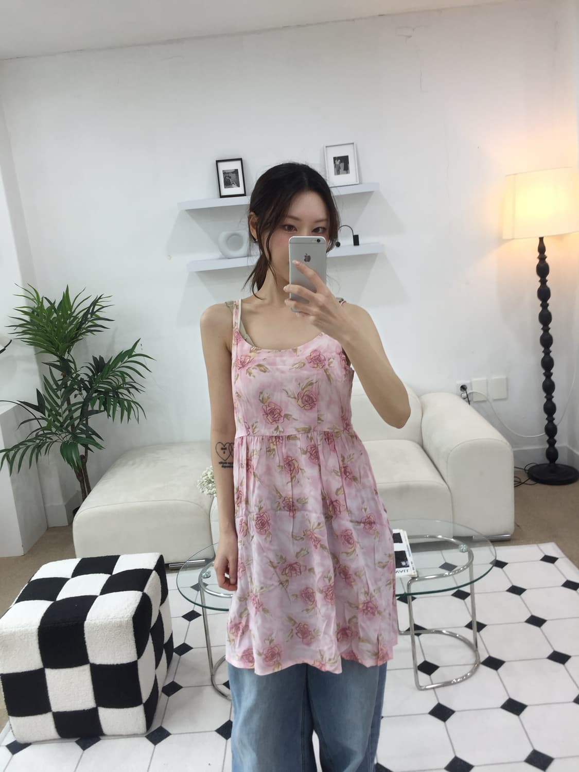 하와이 장미 원피스 상품이미지7