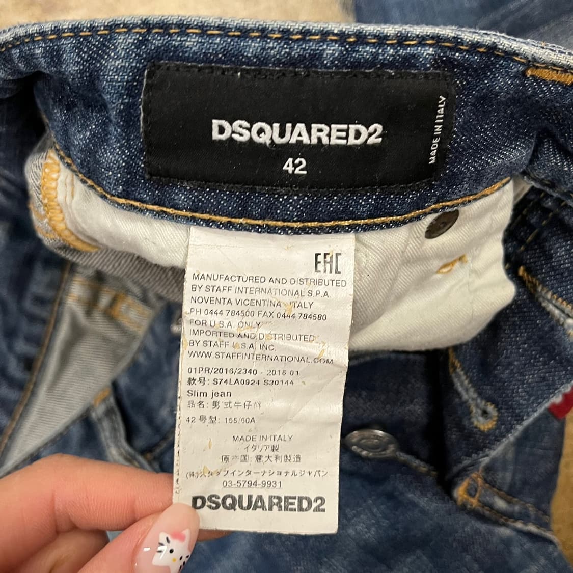 [정품/42] DSQUARED2 데님 청바지 데미지진 b12 상품이미지6