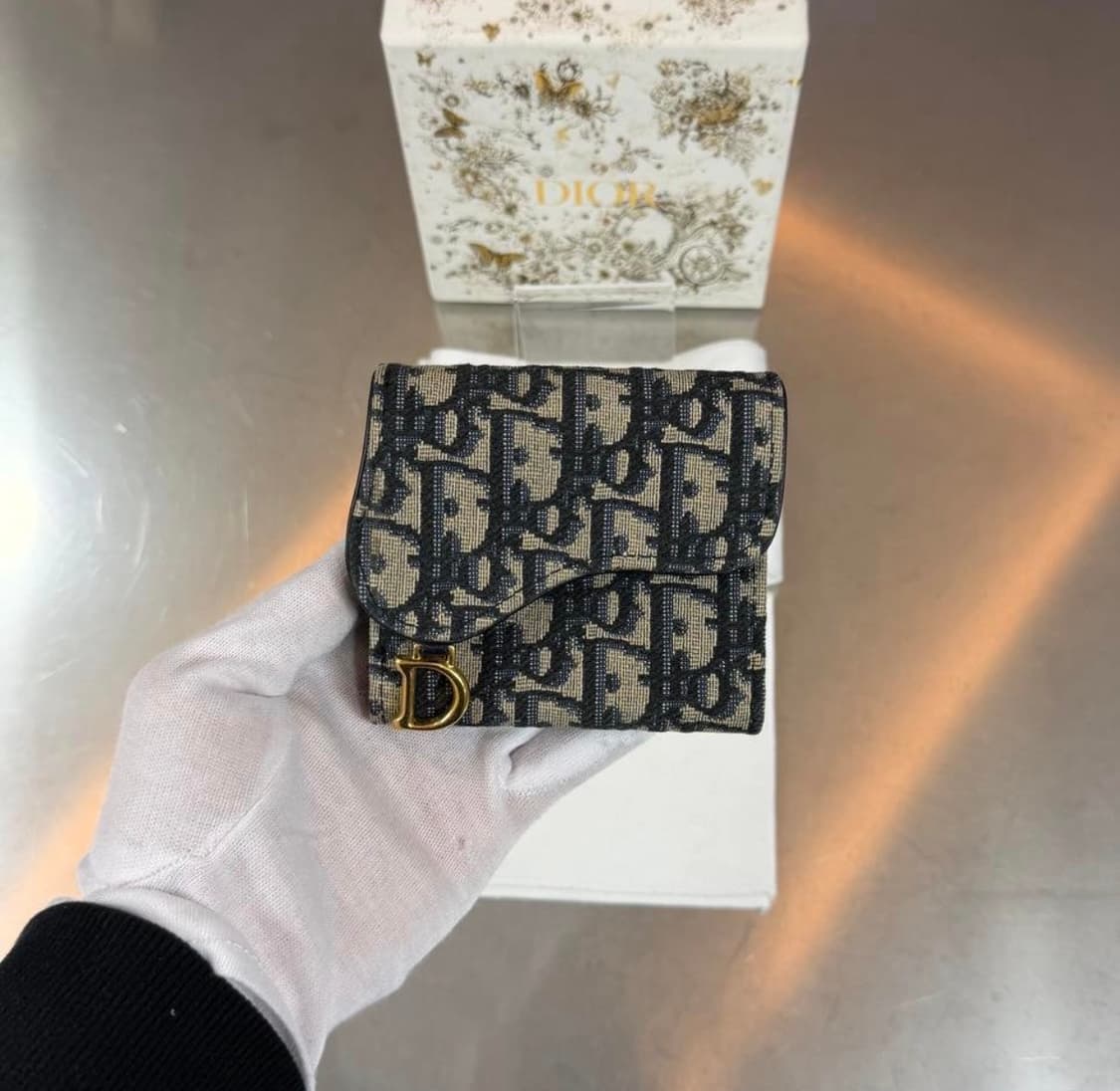 [리오브전포점] 디올 오블리크 새들 로투스 반지갑 상품이미지2