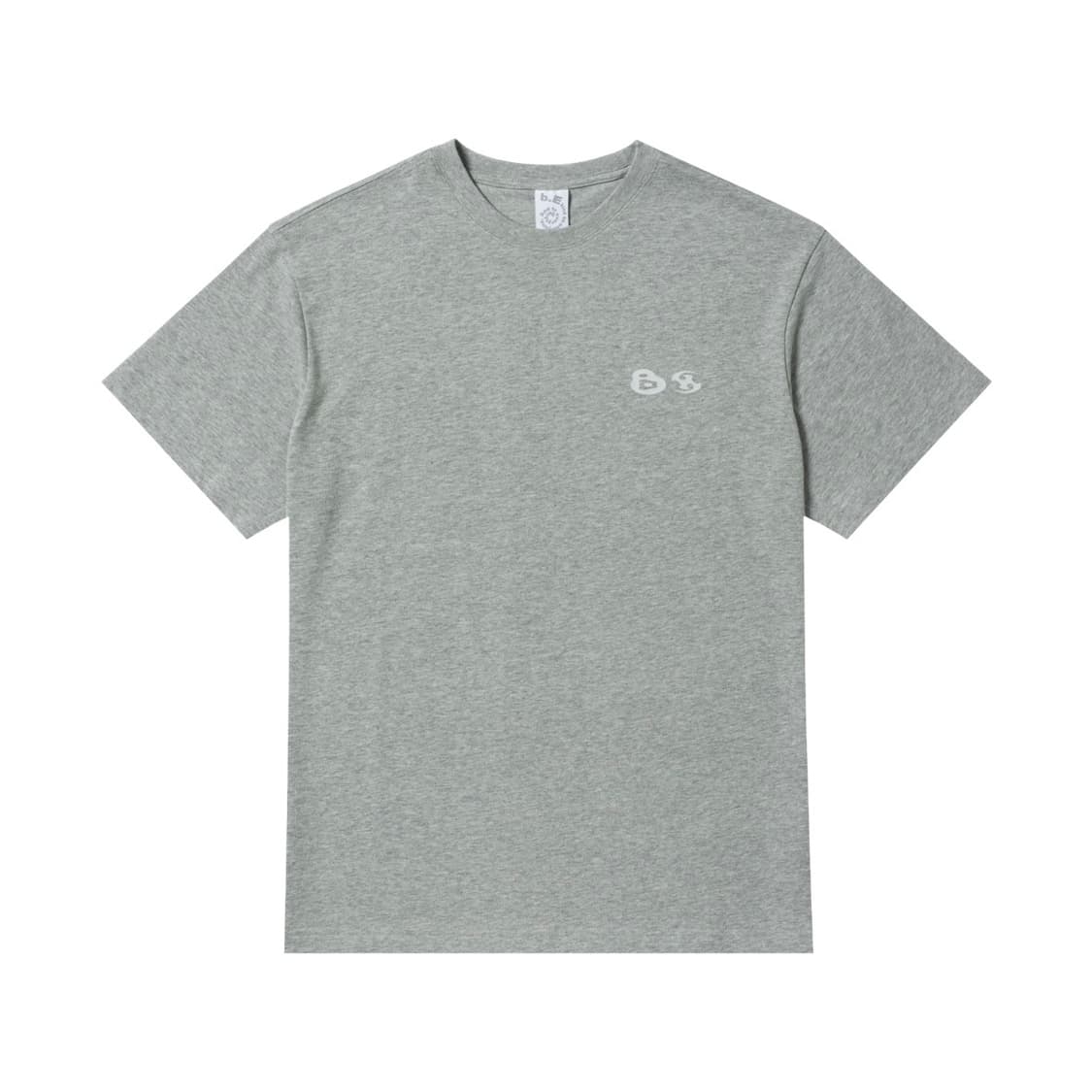 SAN SAN X b.E LOGO T-SHIRT MELANGE GREY 상품이미지2