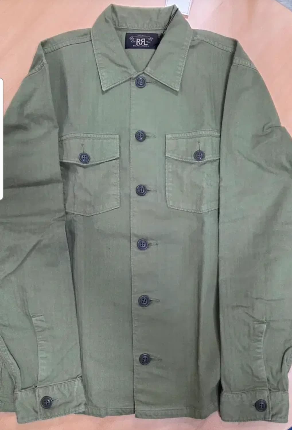 더블알엘 RRL밀리터리  헤링본 트윌 자켓/셔츠 S 새상품 상품이미지2