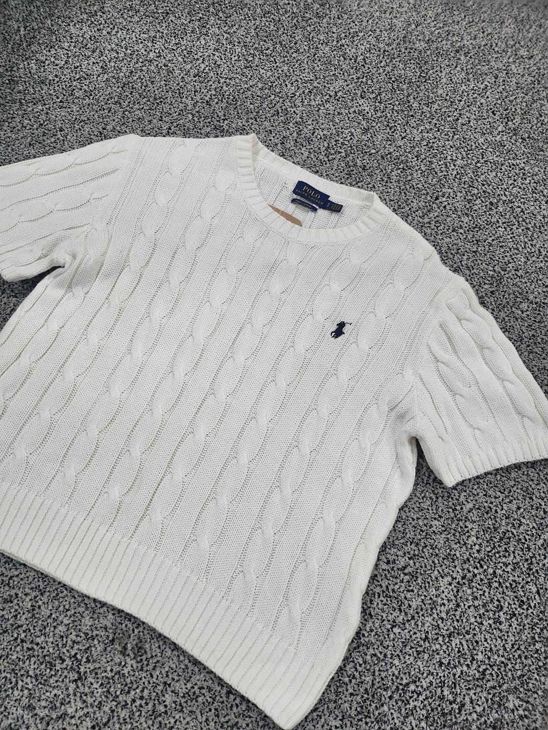 Polo Ralph Lauren 케이블 니트 반팔 S 상품이미지8