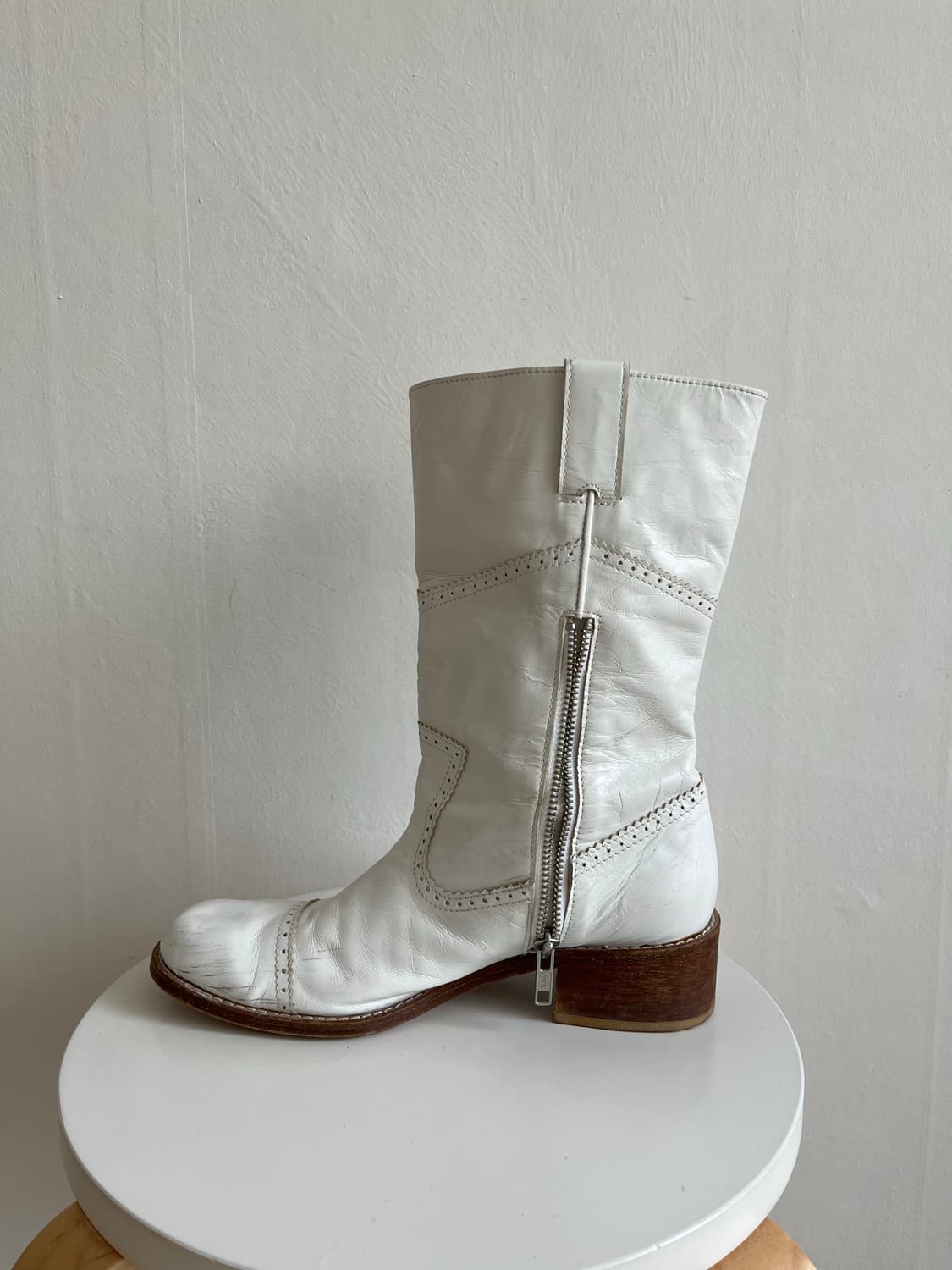 Comme des garcons tricot 화이트 부츠 상품이미지5