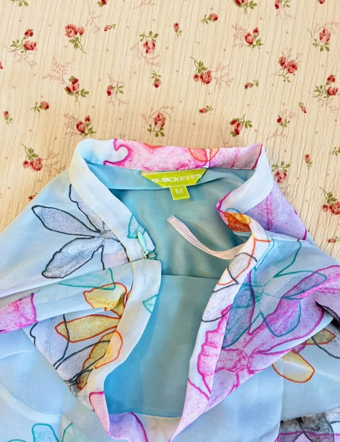 플로럴 쉬폰 미디 스커트 하구미 페어리 상품이미지2