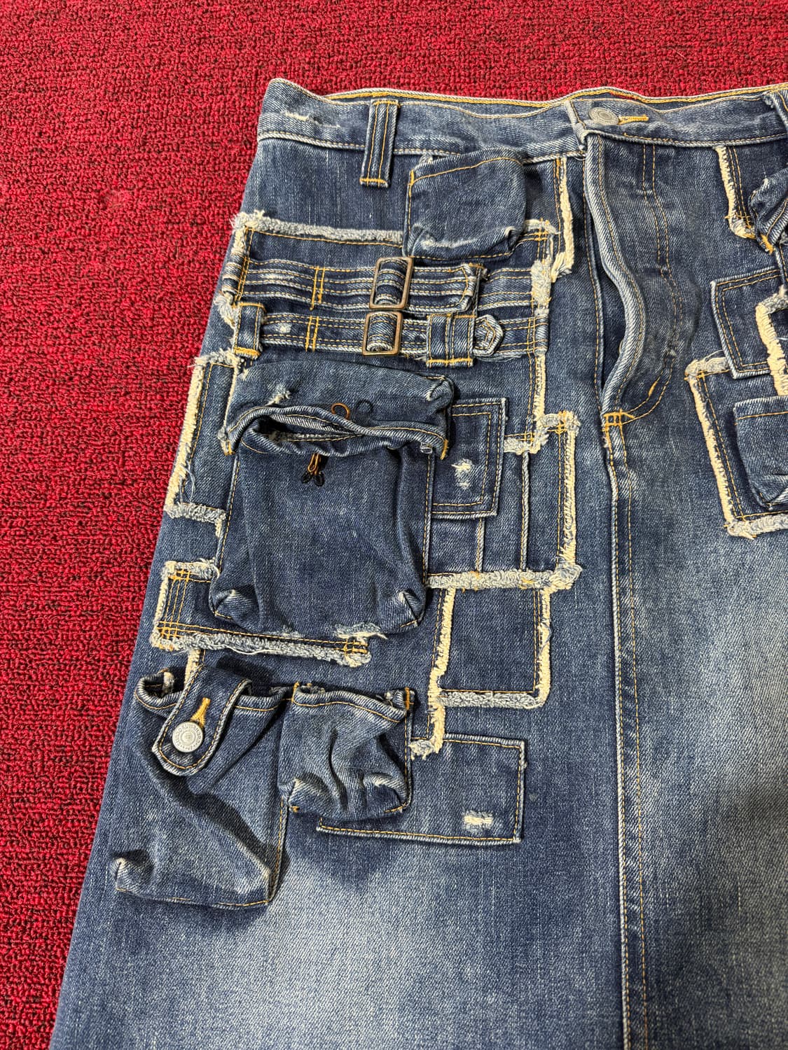 Sunao Kuwahara utility denim skirt 상품이미지4