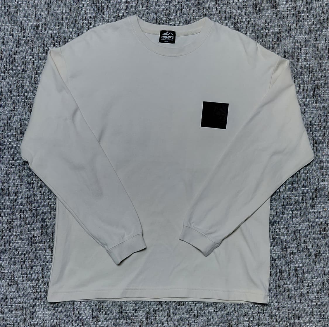 일본 CAMP7 롱슬리브 티셔츠 S 아이보리 상품이미지1