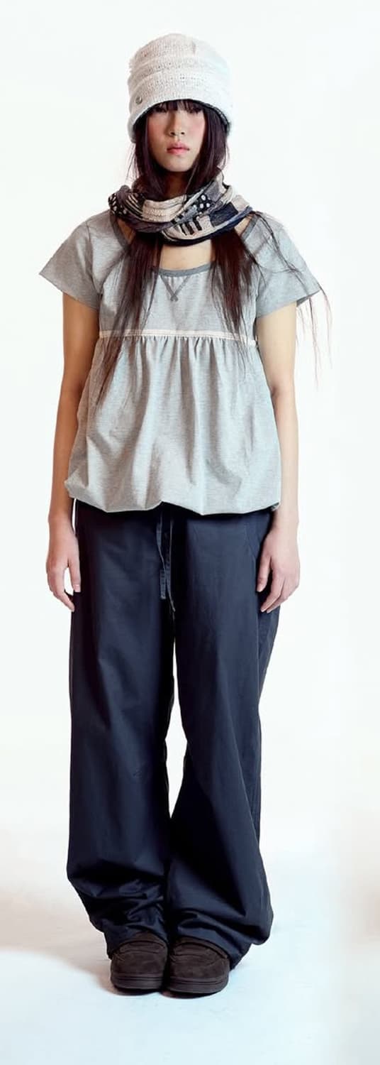 1사이즈) 코이세이오 레이스벌룬 멜란지그레이 상품이미지2