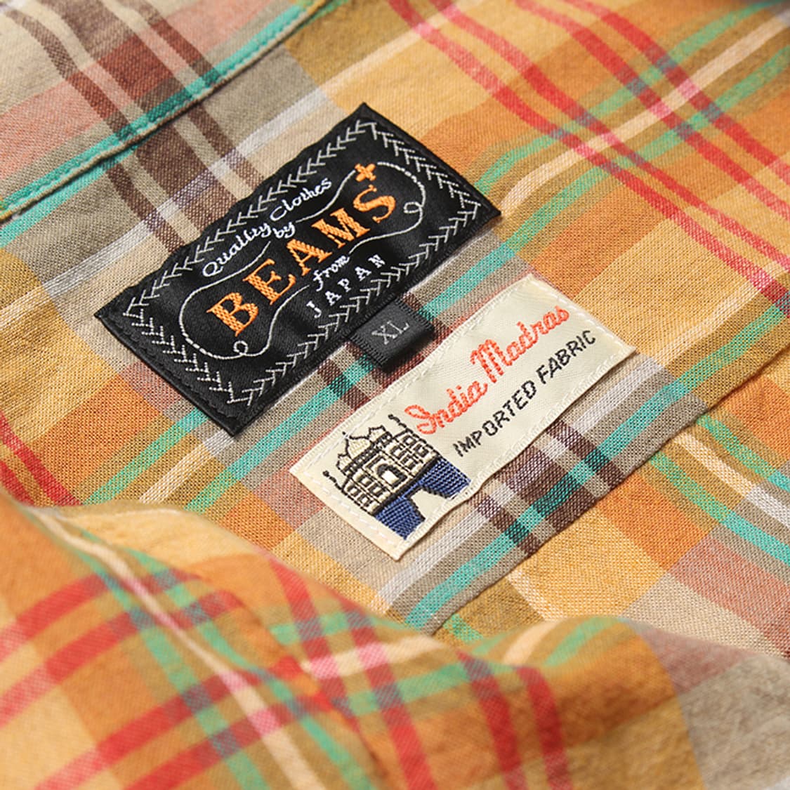  BEAMS "Orange Check Shirts" 상품이미지9