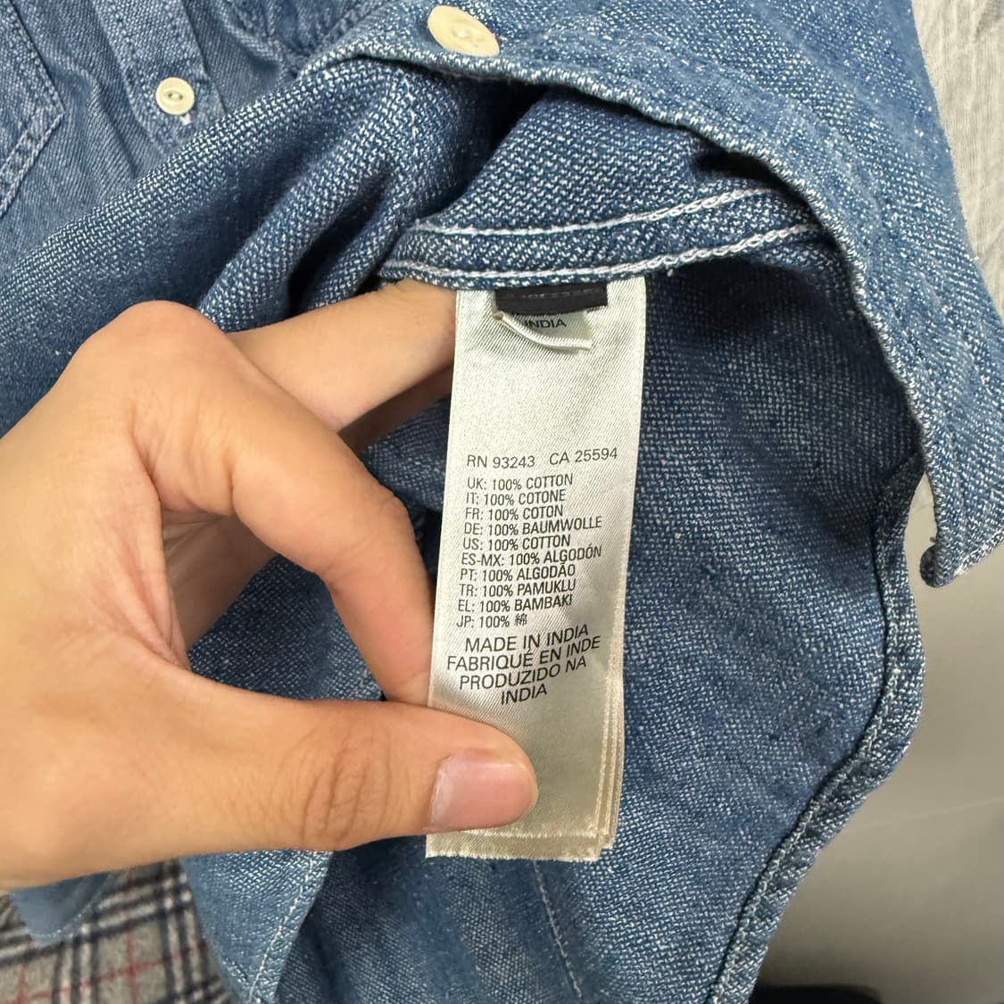 디젤 데님 웨스턴스타일 셔츠  상품이미지3