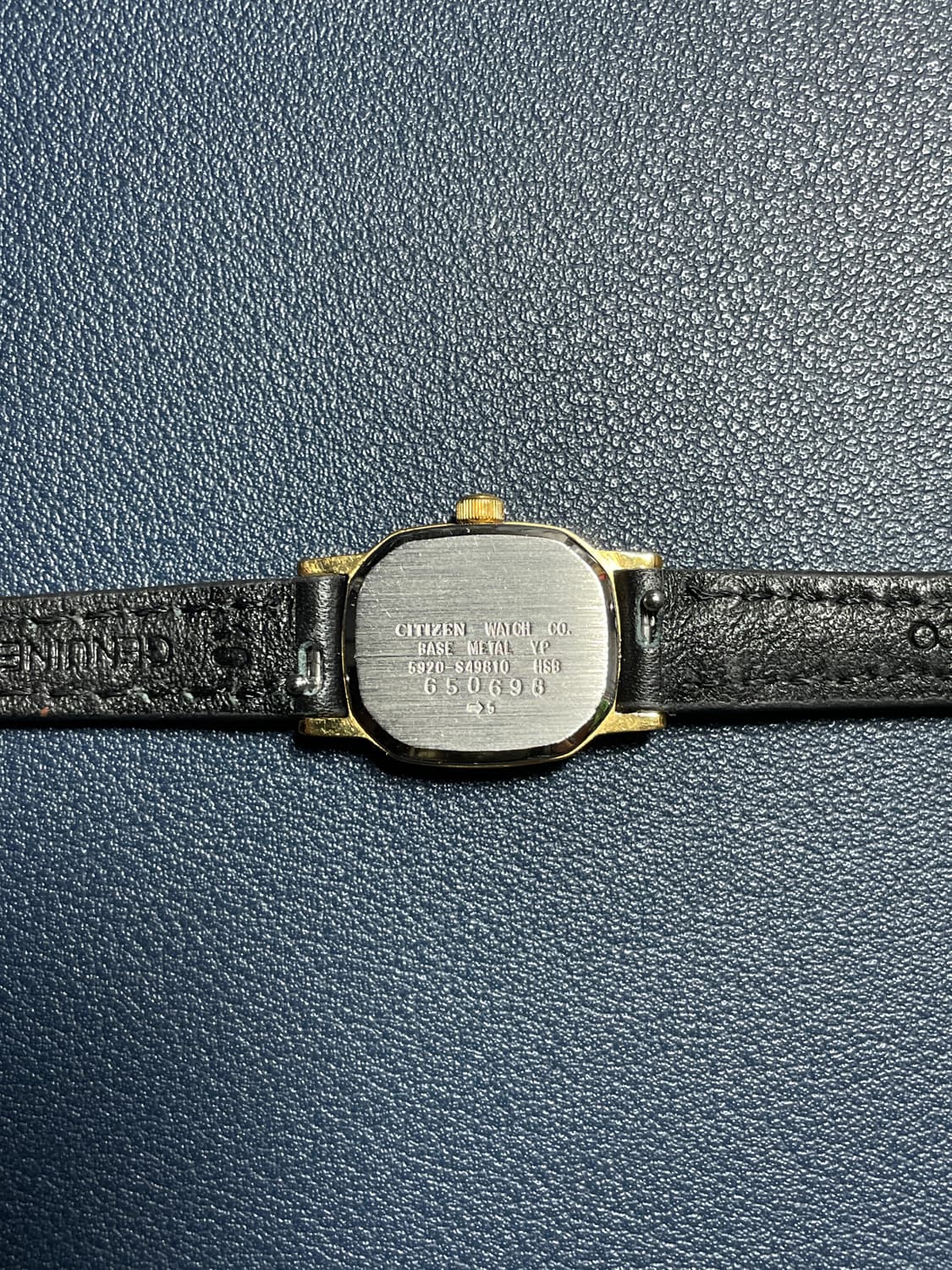 빈티지 시티즌 쿼츠 레더 시계 상품이미지6