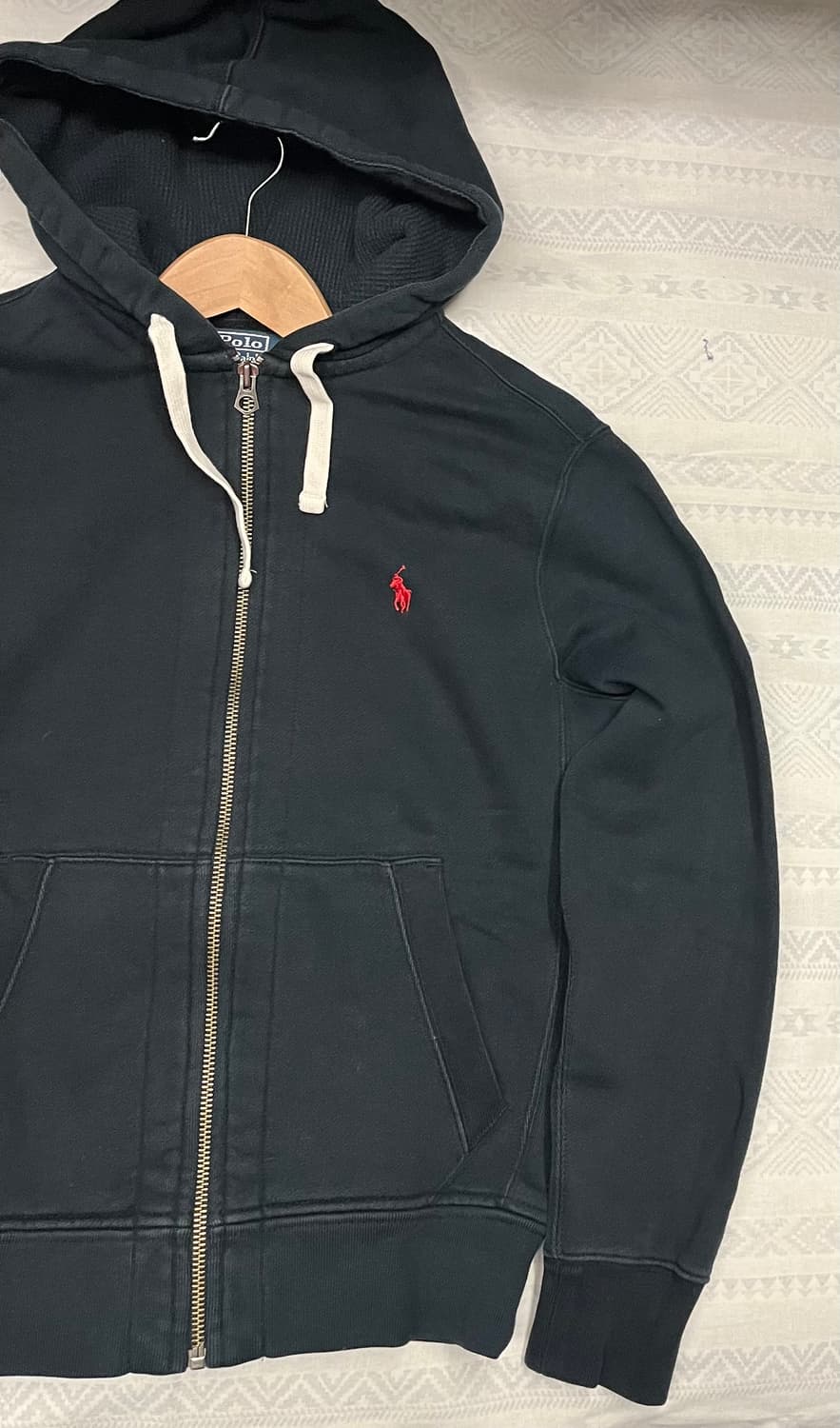 폴로 랄프로렌 블랙 후드집업 상품이미지3