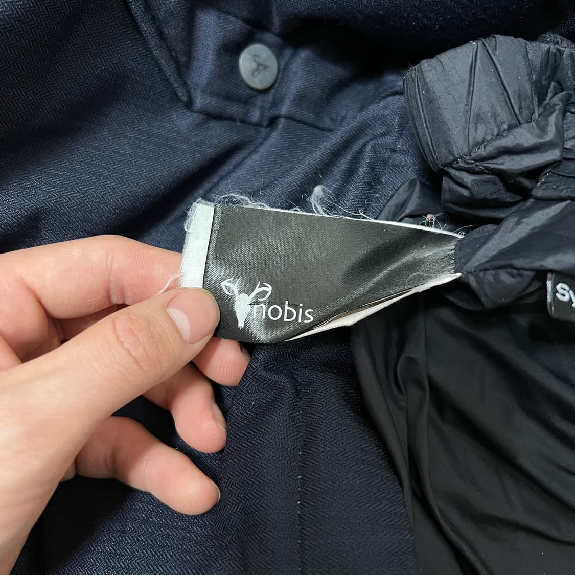 노비스 남성 와펜 퍼후드 덕다운 롱패딩 S/90  상품이미지8