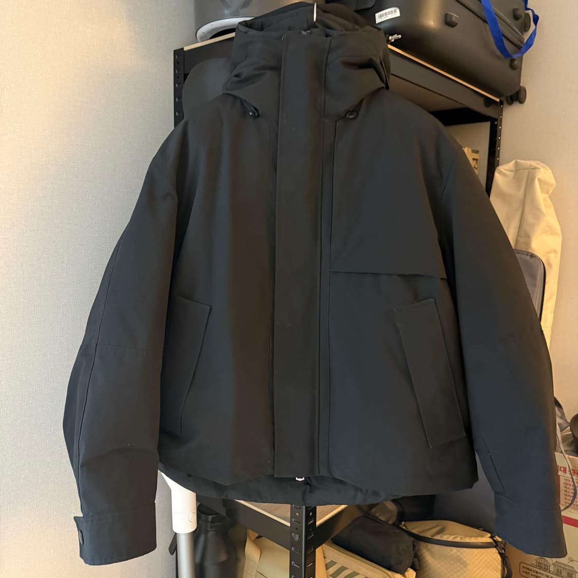 솔리드옴므 24FW 138 쉘파카 패딩 분리형 48 사이즈 상품이미지6