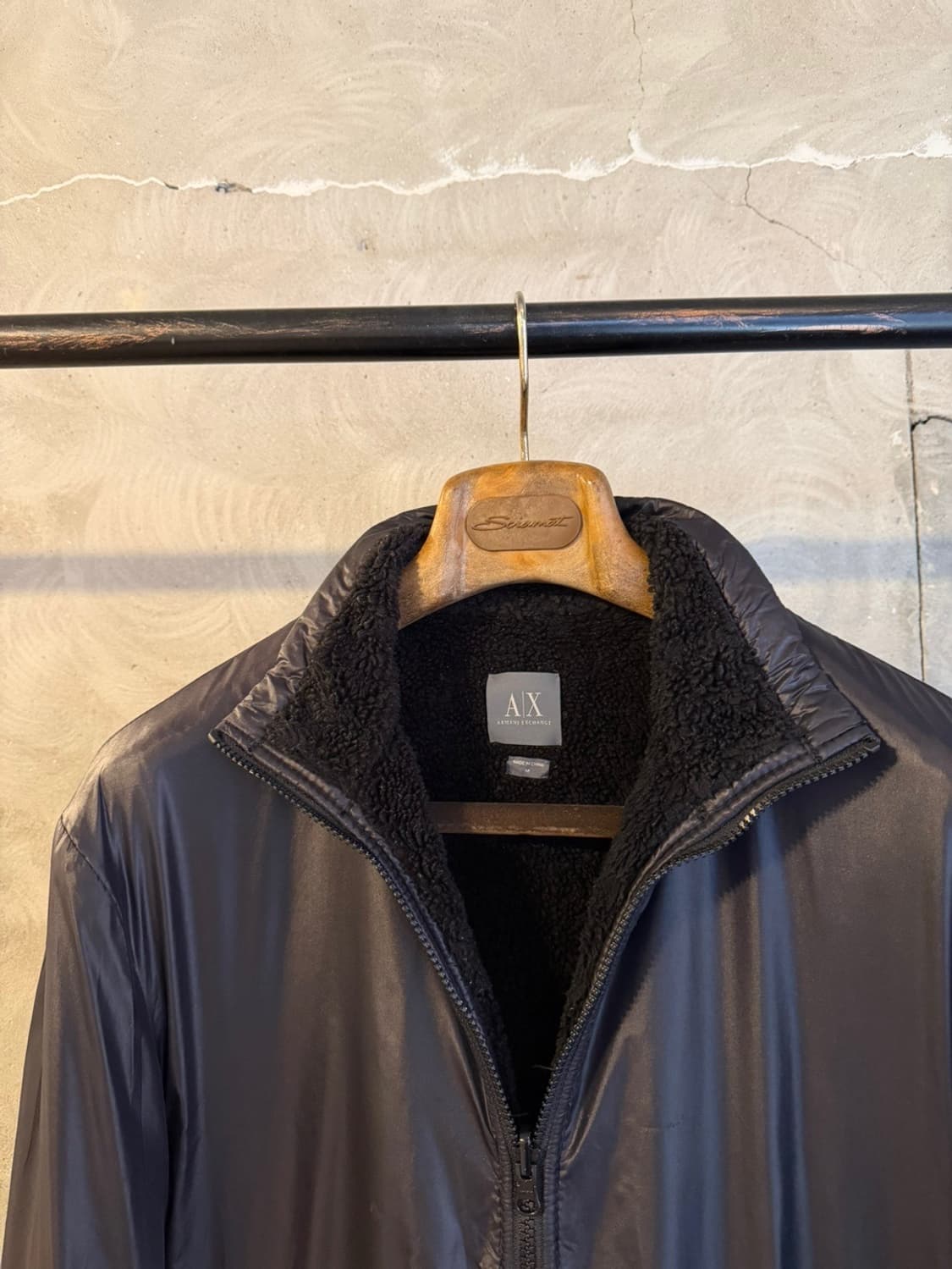 아르마니익스체인지 보아퍼 시어링 블루종 남성100 상품이미지3