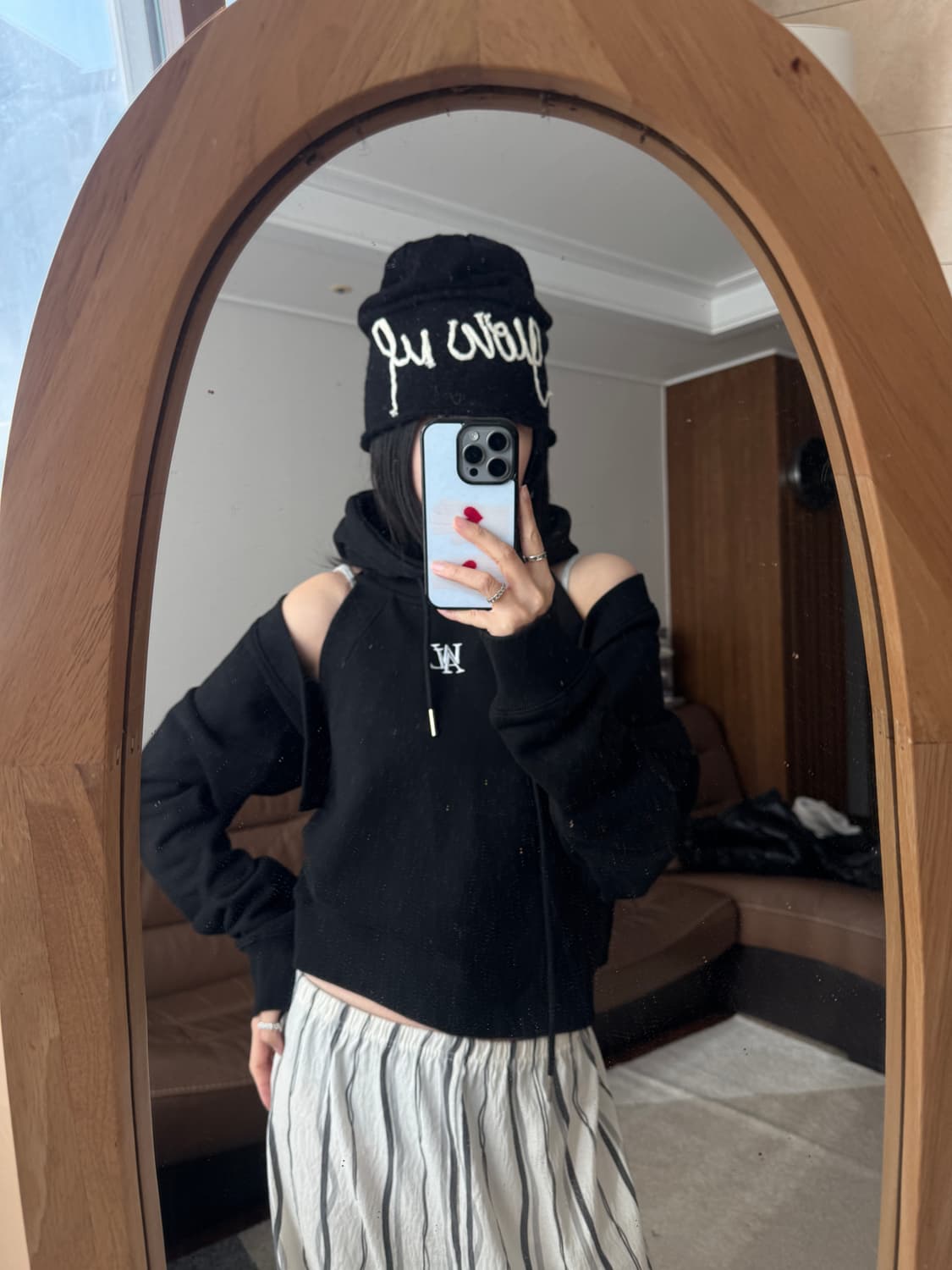 우알롱 후드티 + 볼레로 세트 상품이미지1