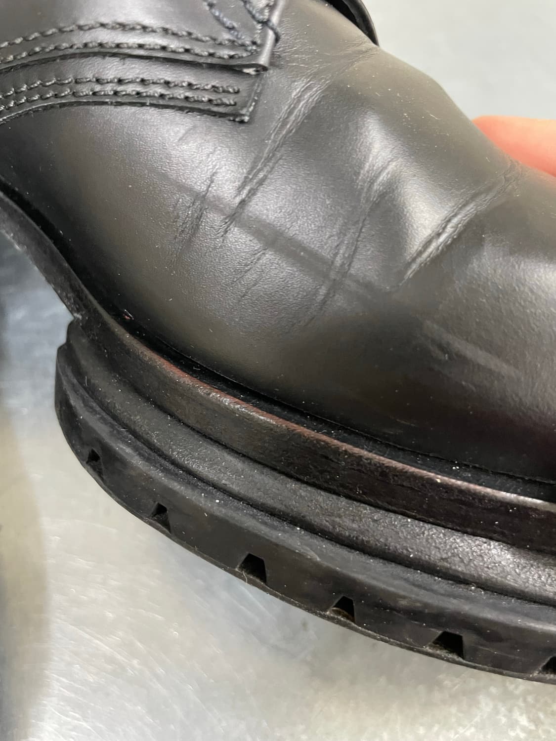 솔리드옴므 레더 슈즈 블랙 40 (gr-4383) 상품이미지8