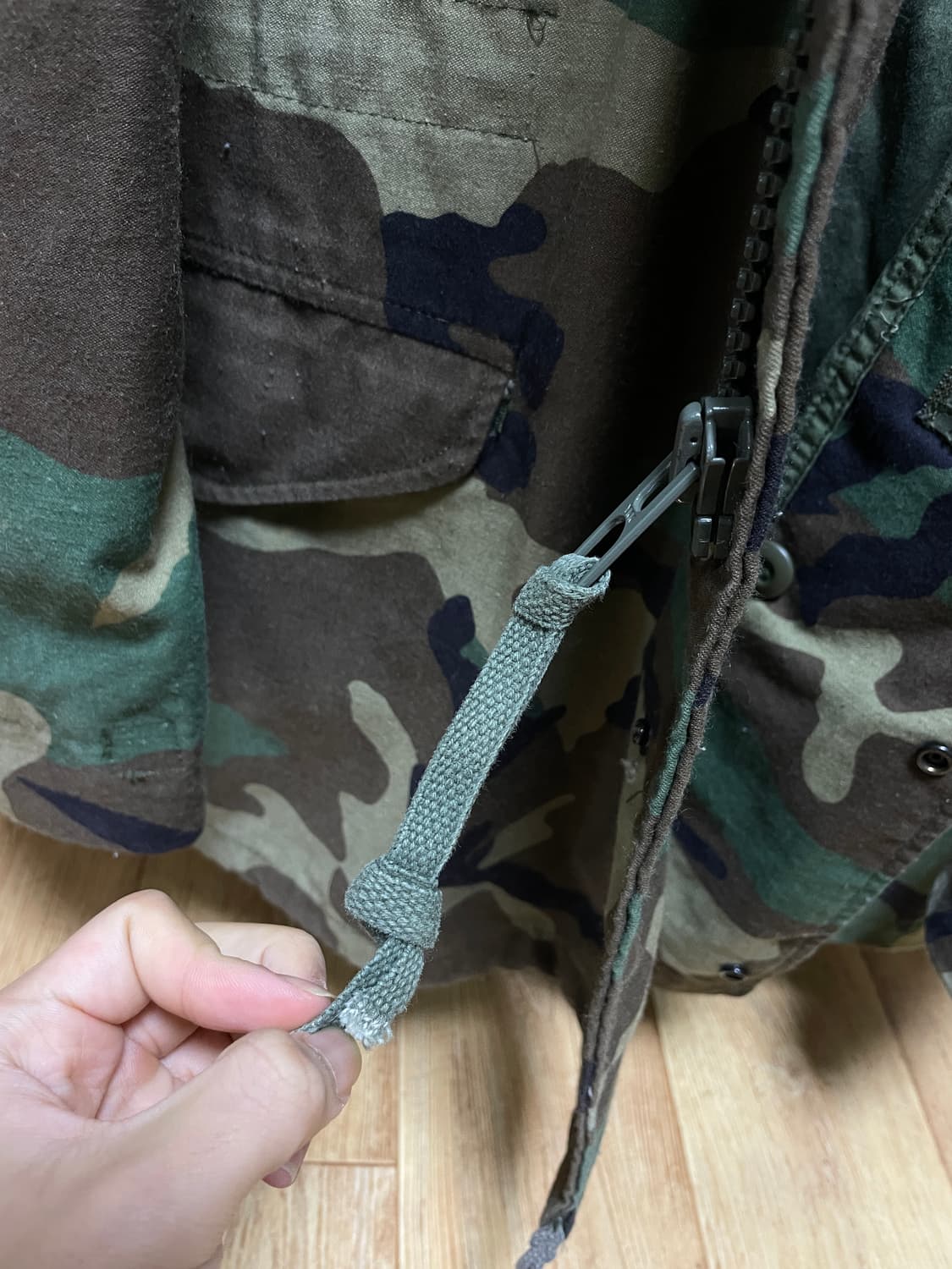 미군 카모 빈티지 필드 자켓 파카 S 상품이미지5