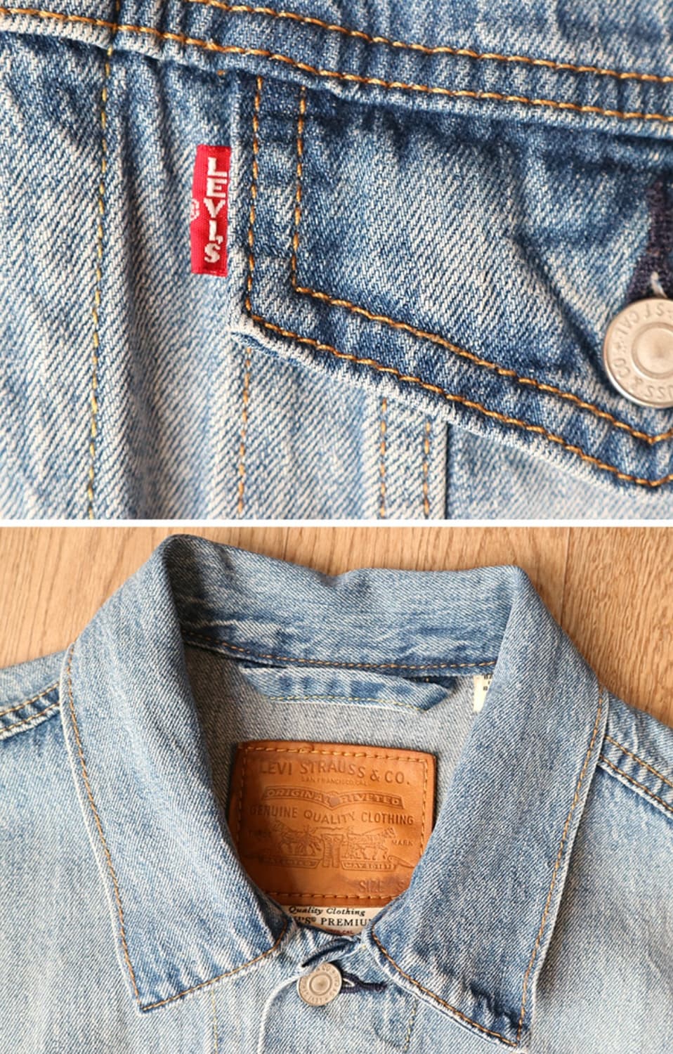 LEVIS 리바이스 프리미엄 빅E 워싱 가공 데님자켓

 상품이미지4