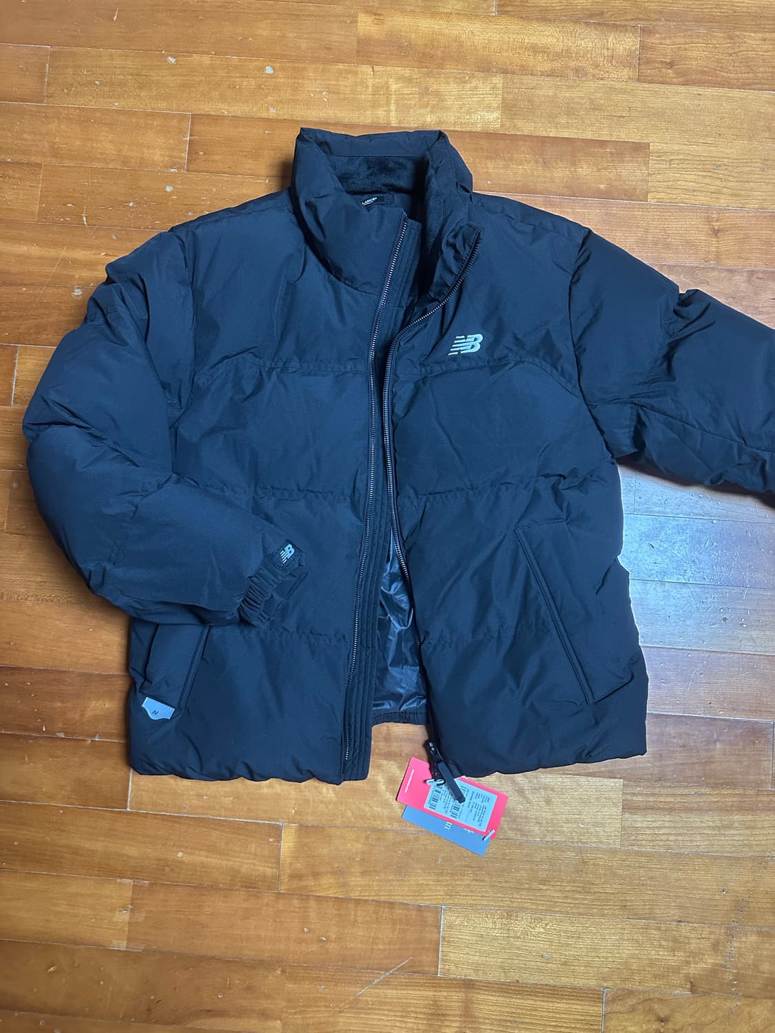 뉴발란스 UNI 액티브 숏 다운 자켓 black M 상품이미지5