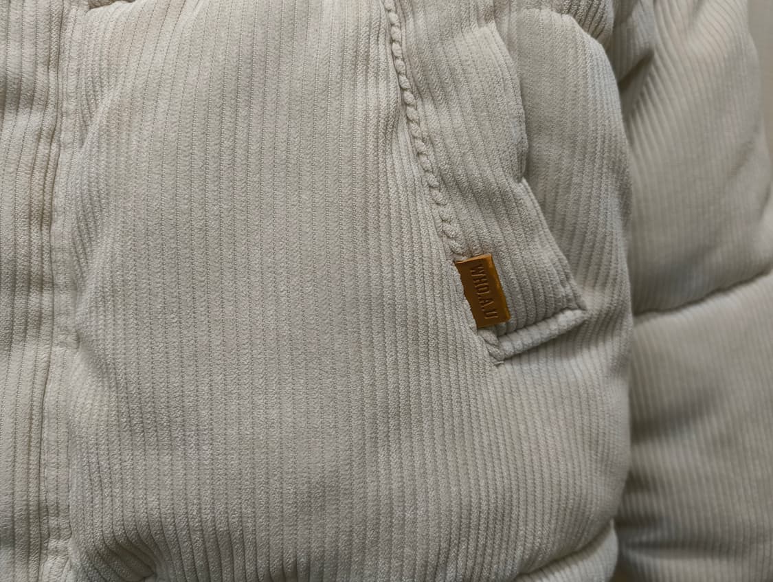 후아유 코듀로이 숏푸퍼 패딩 베이지 S사이즈 상품이미지5