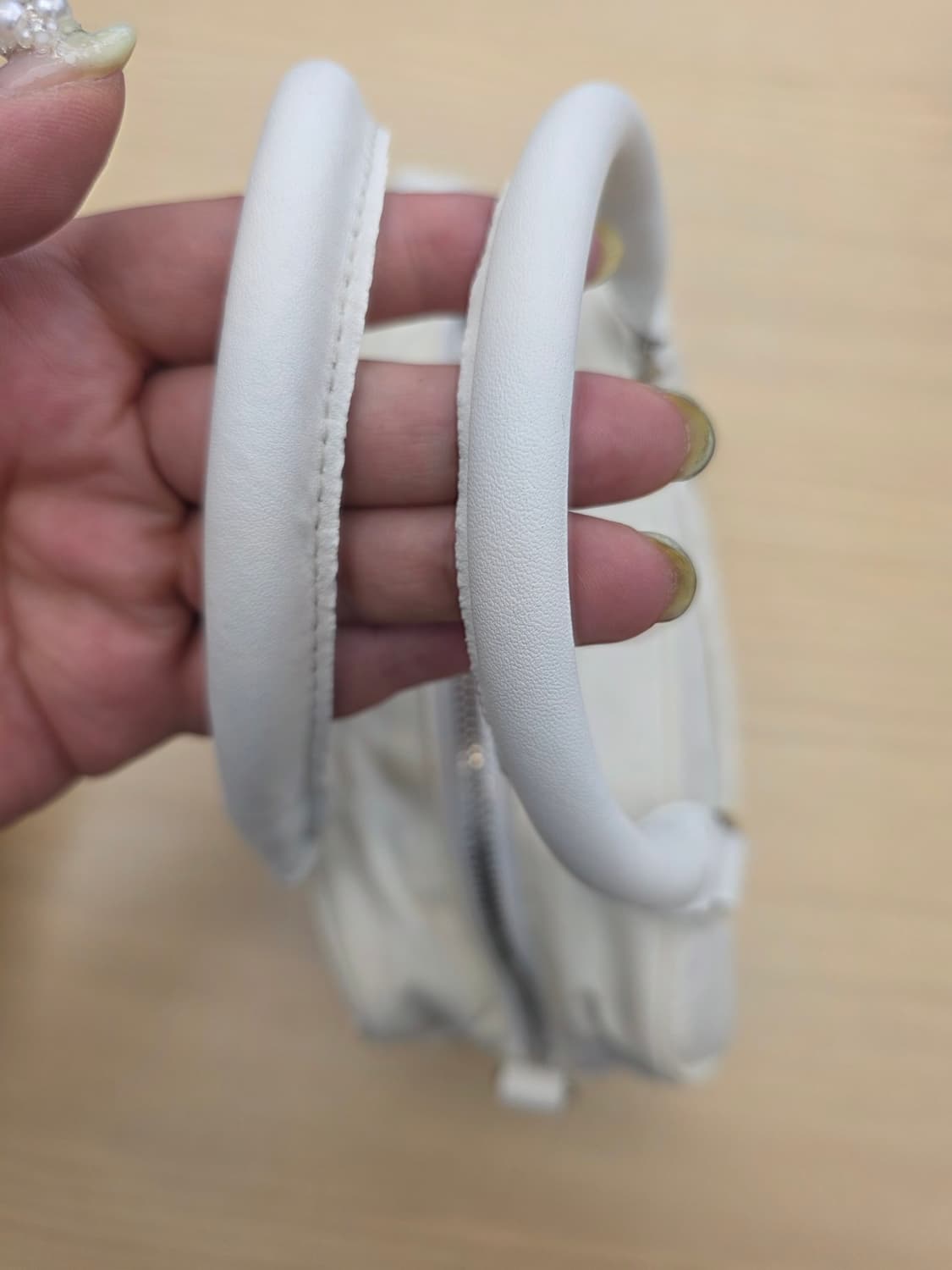 마뗑킴 베이비 스포티 토트백 아이보리 끈x 상품이미지5