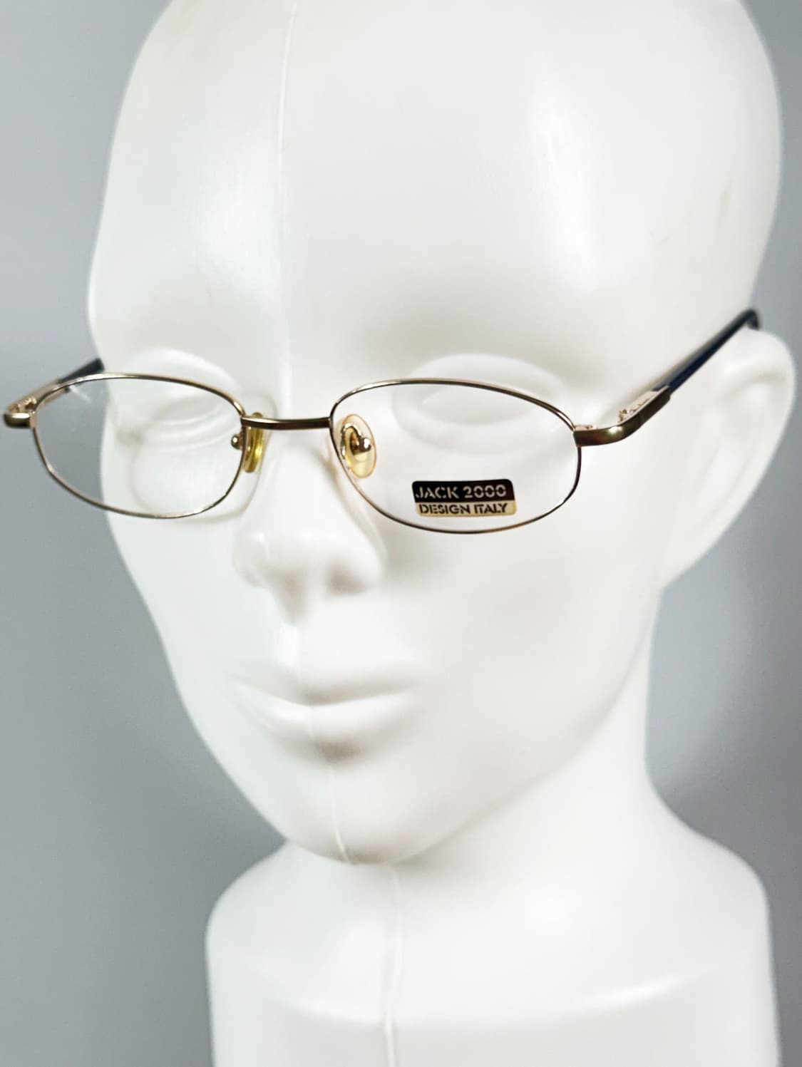 90s JACK 2000 골드 슬림 오벌 프레임 빈티지 안경 상품이미지8