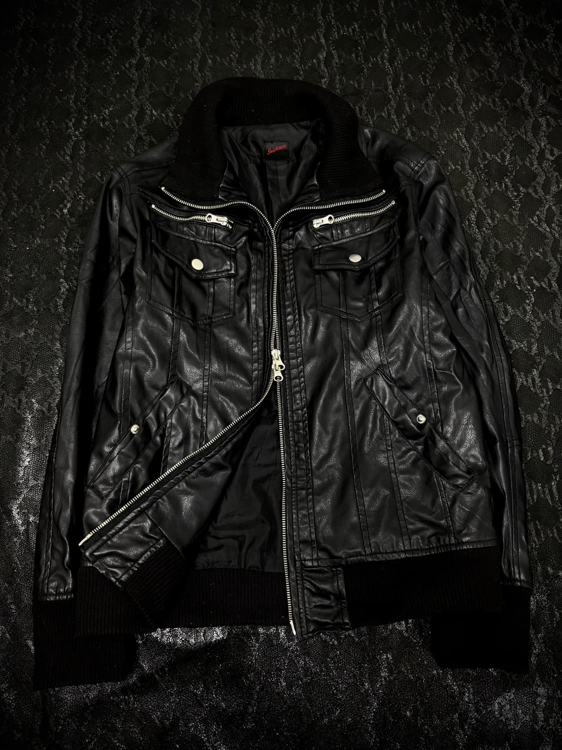  00‘s Design 2-way Double Neck Leather J 상품이미지1