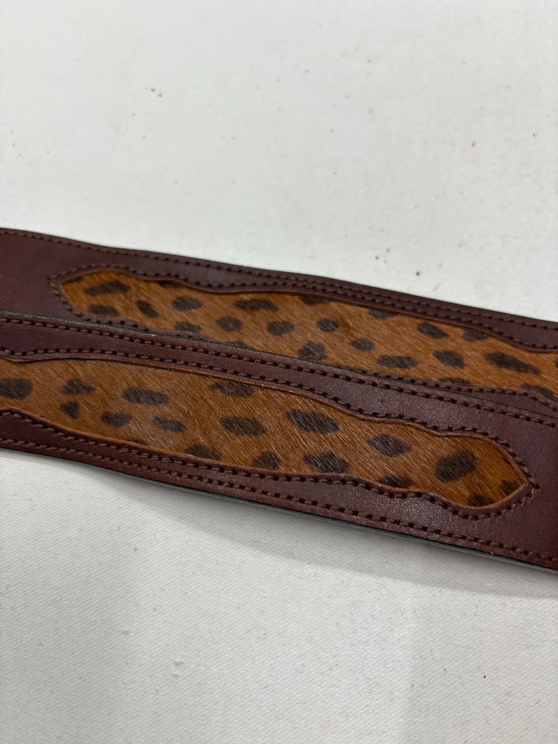 빈티지 브라운 송치 가죽 레더 벨트 상품이미지4