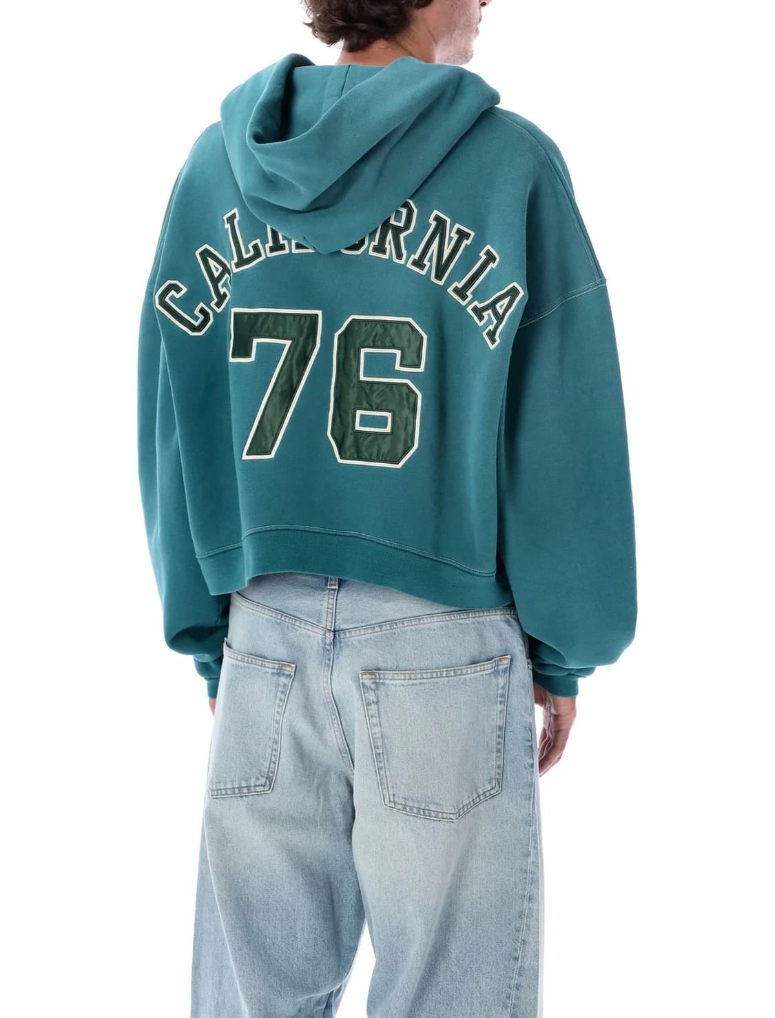 Erl 바시티 후드집업 그린 상품이미지3