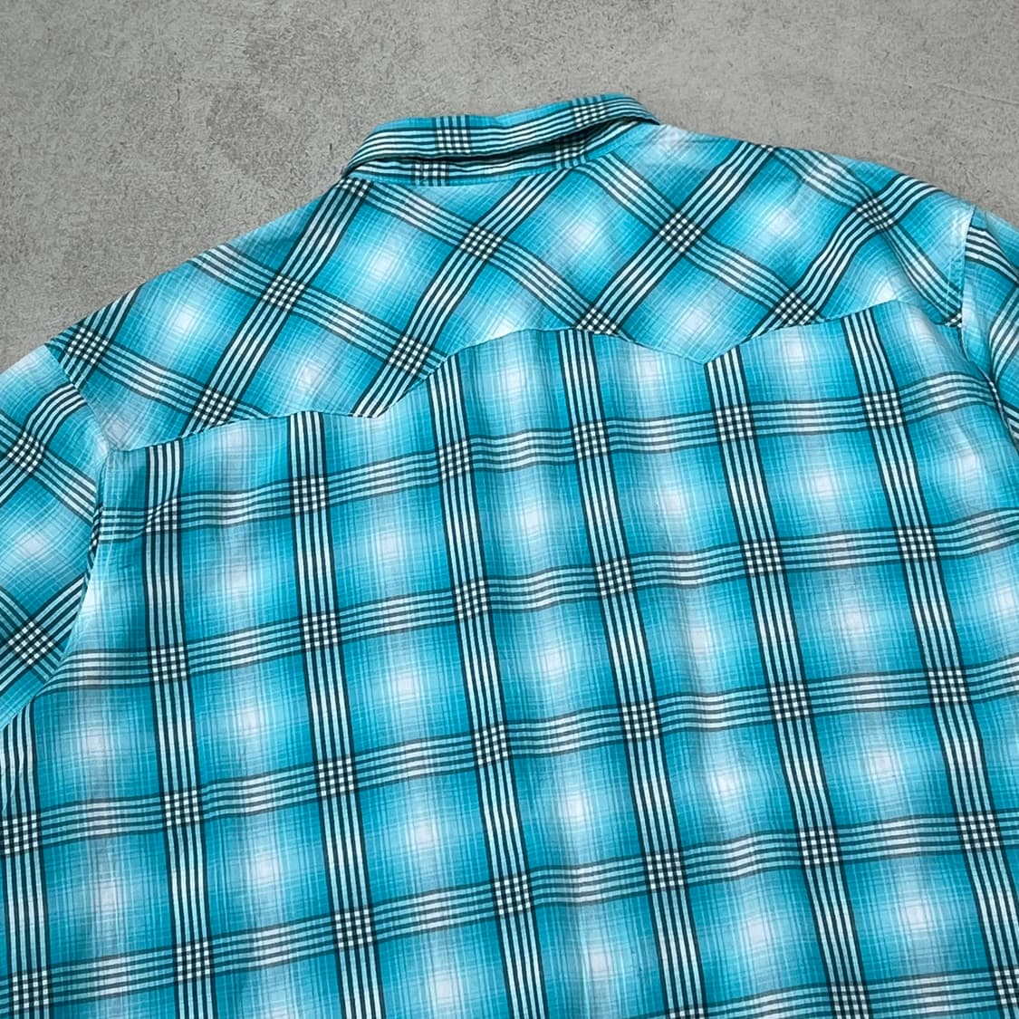 랭글러 체크 하프셔츠 s10630 상품이미지4