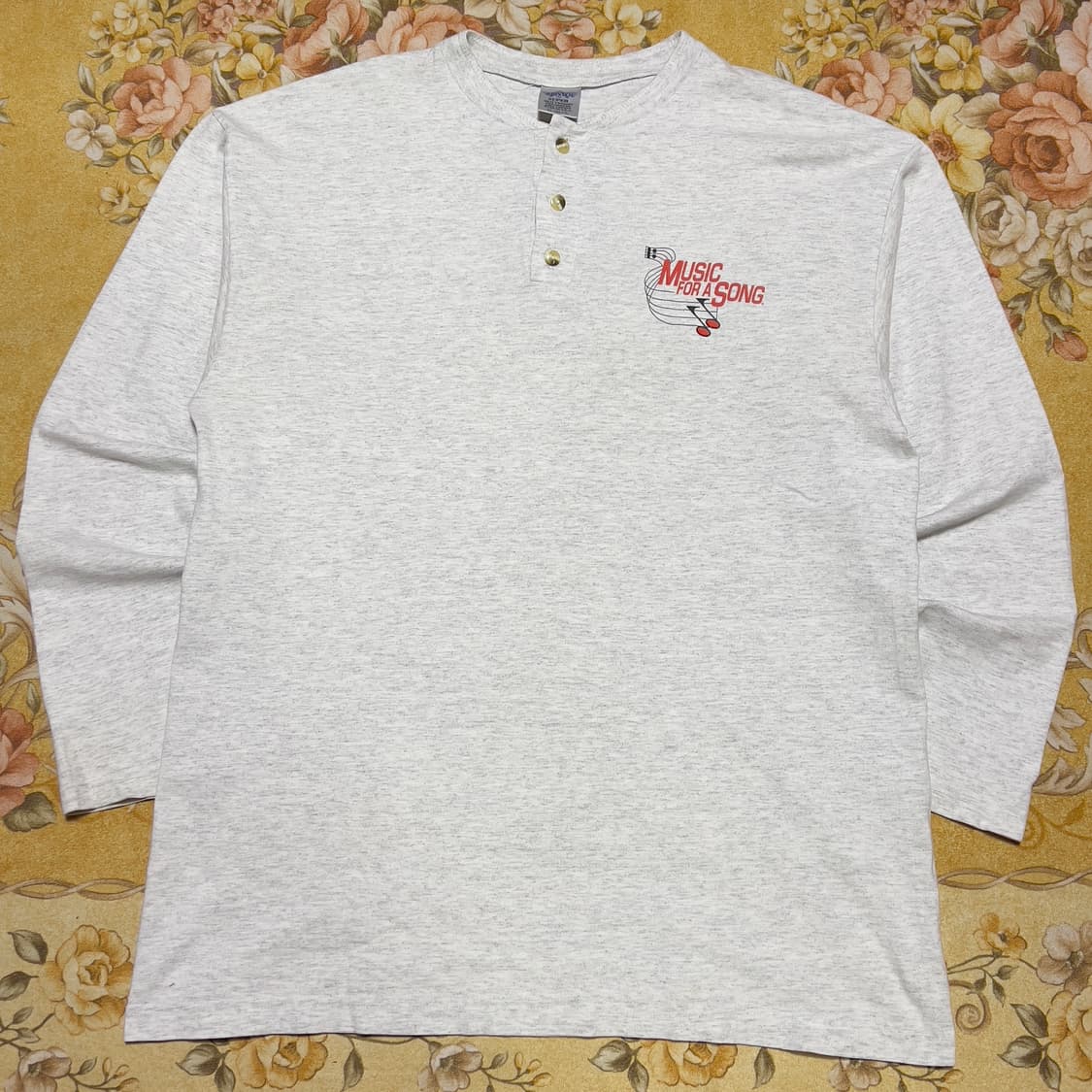 USA 90s The beatles Og 헨리넥 롱슬리브 상품이미지2