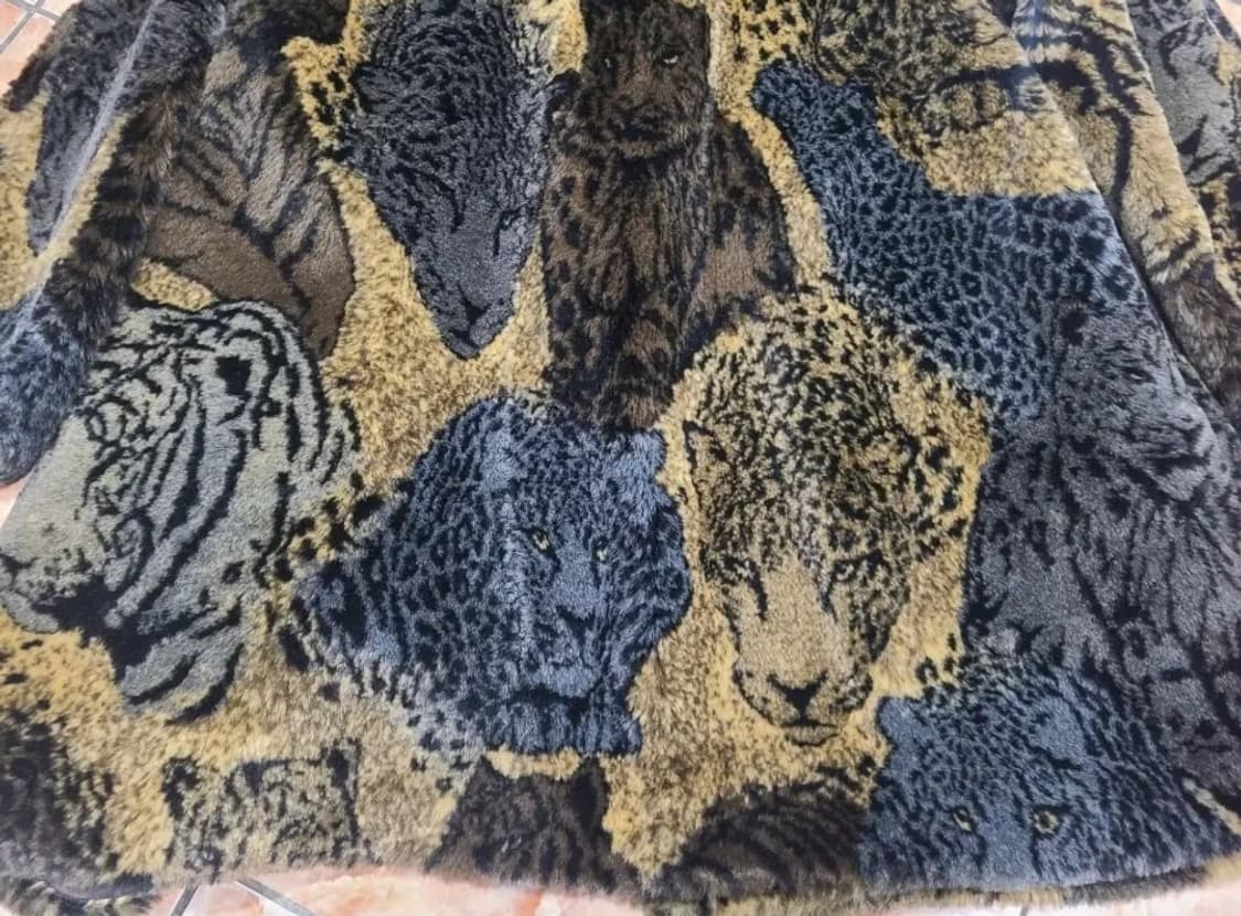 에니멀패턴 페이크퍼 자켓 상품이미지4