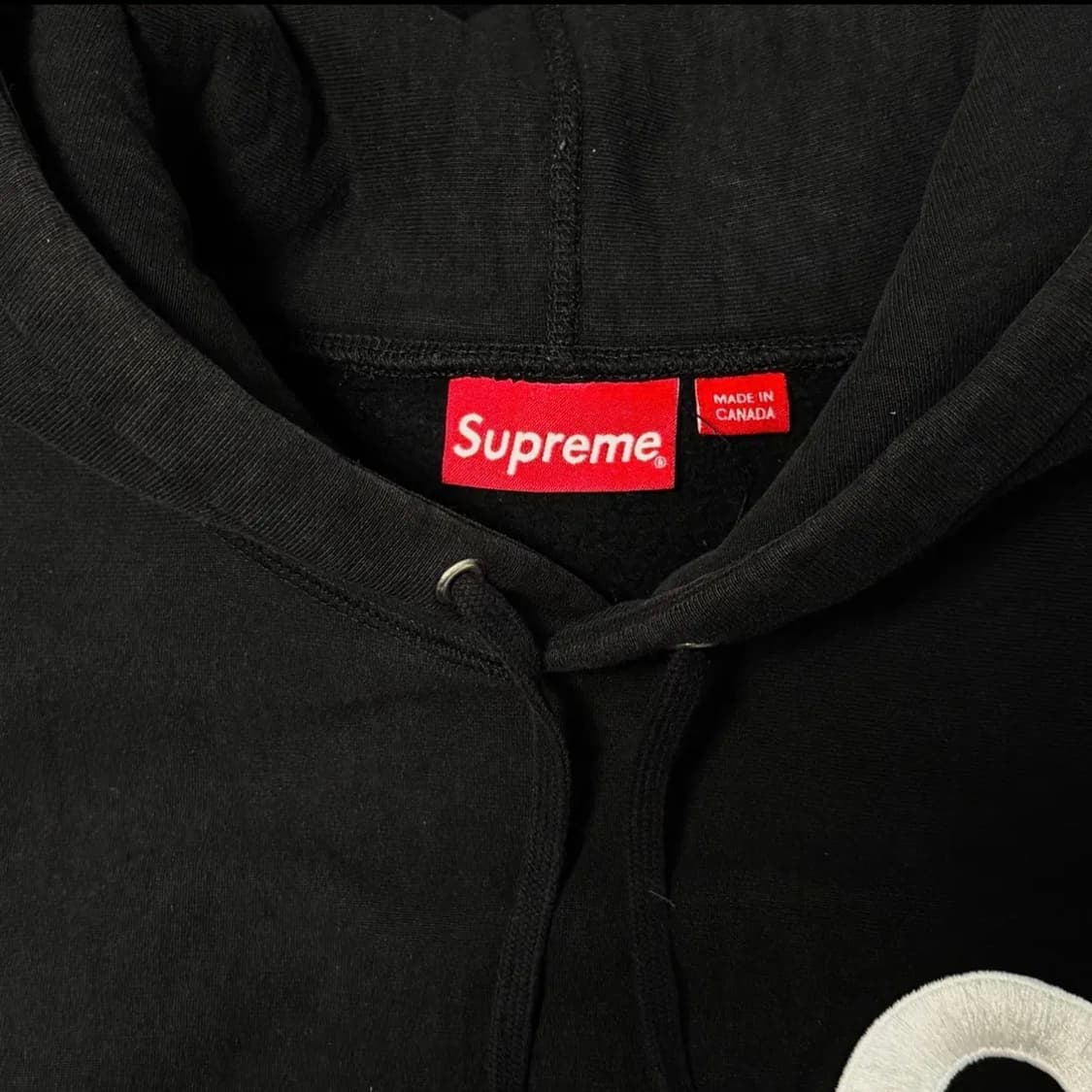 L) 슈프림 S 로고 후드 스웨트셔츠 블랙 상품이미지2