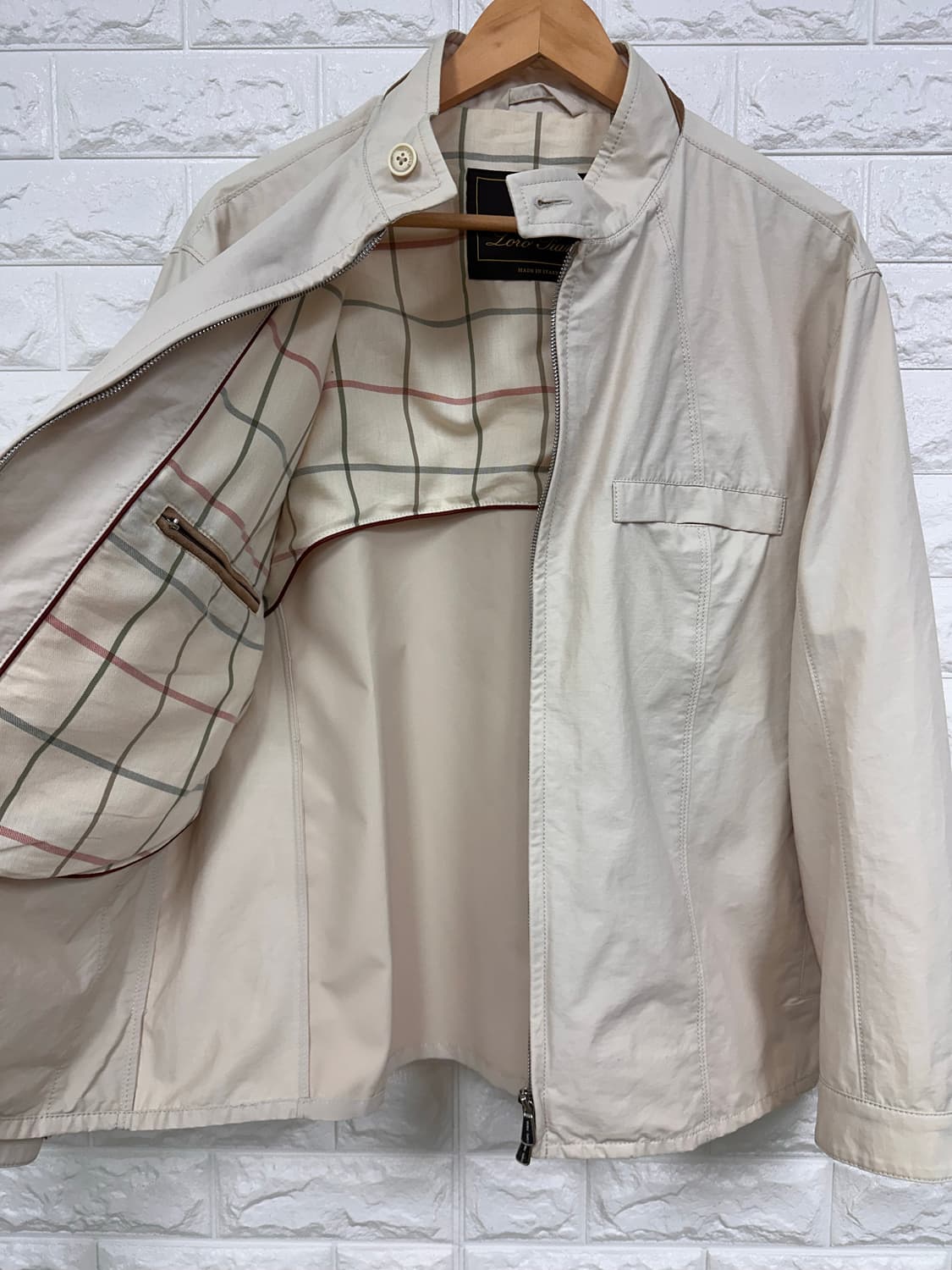 (XL)로로피아나 스웨이드 라이닝 윈드브레이커 자켓 상품이미지5