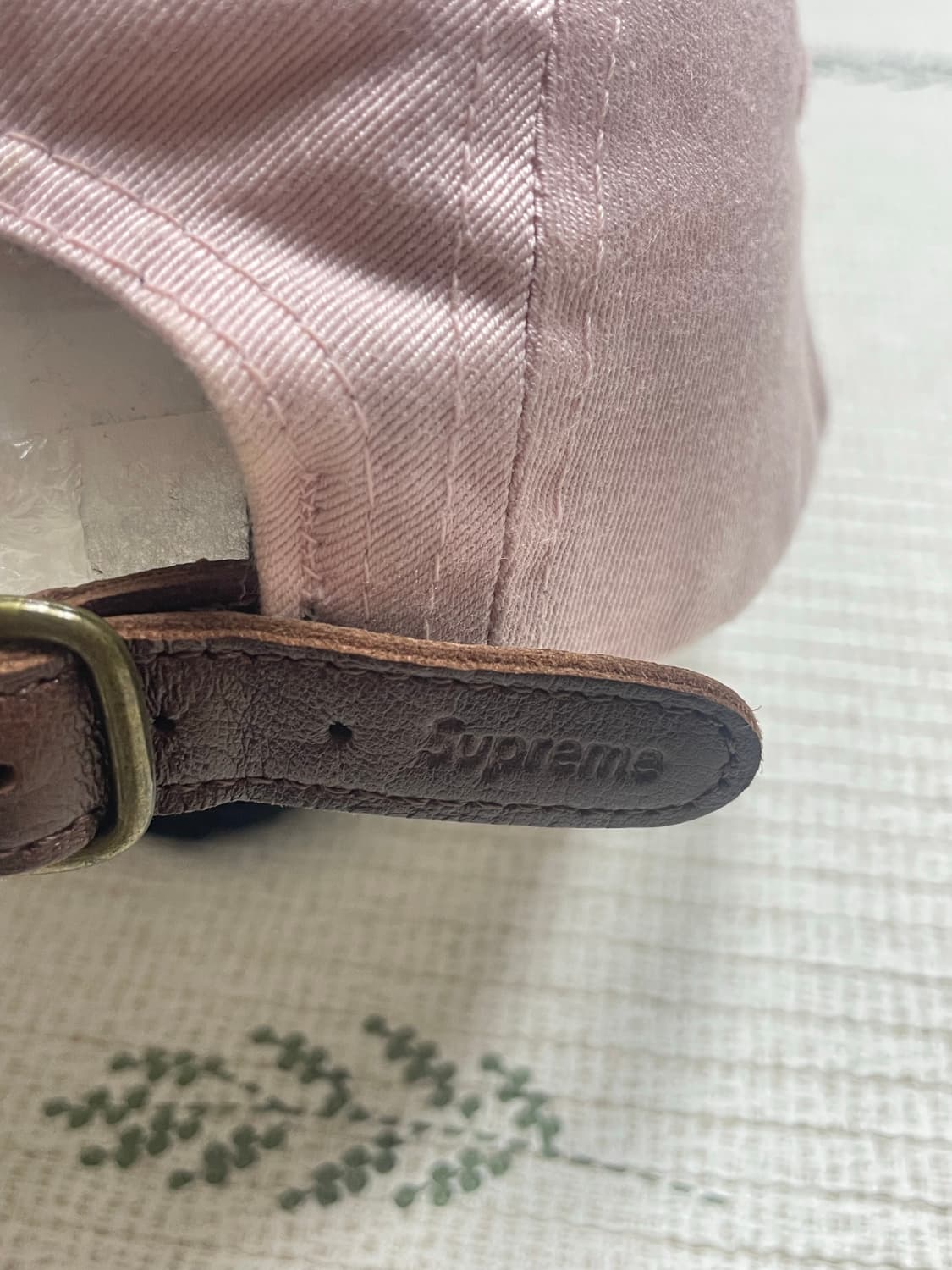 17ss 슈프림 워시드 치노 트윌 캠프캡 핑크 상품이미지3